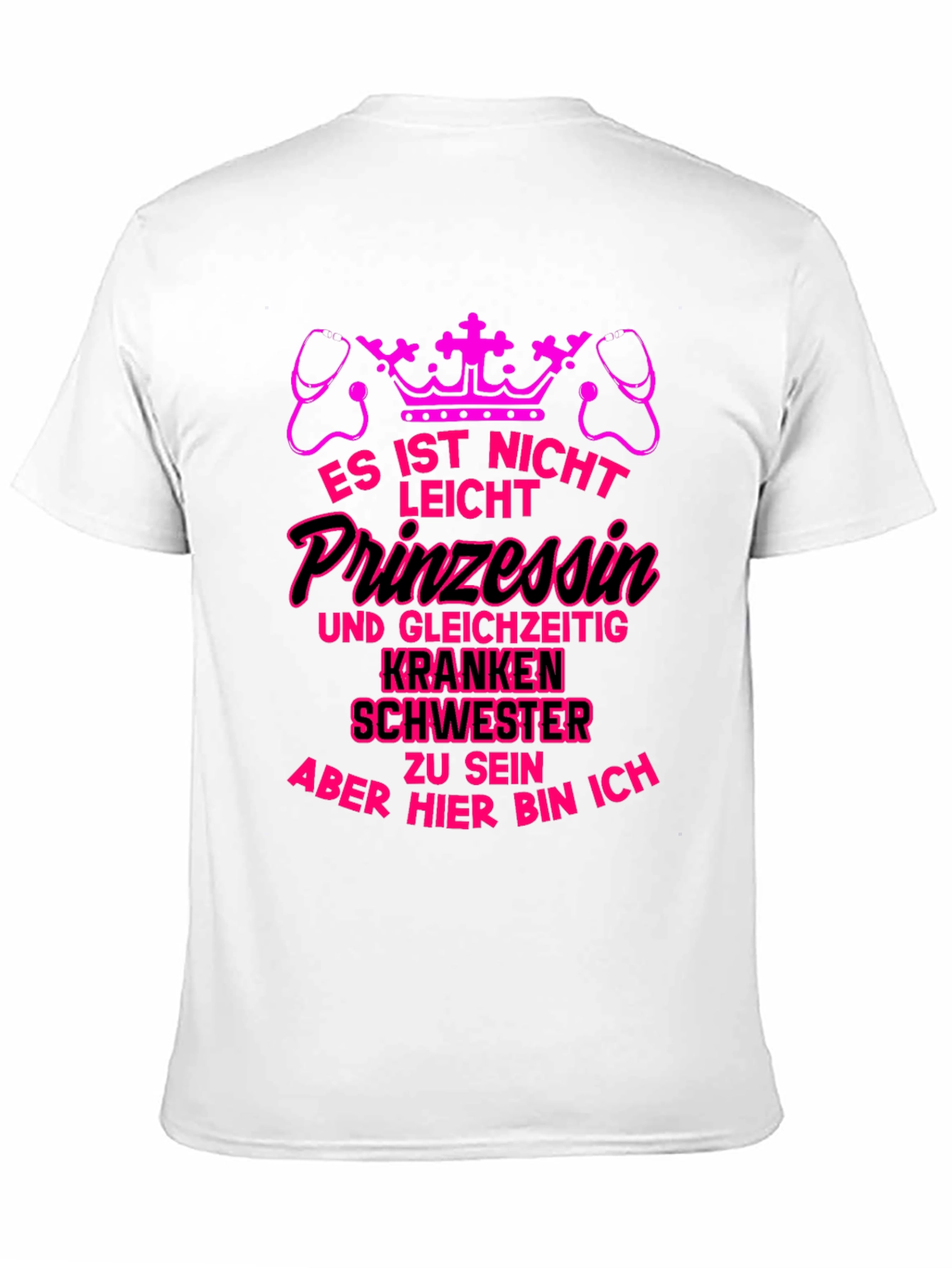 Princess Nurse T-Shirt - Pink Graphic Tee