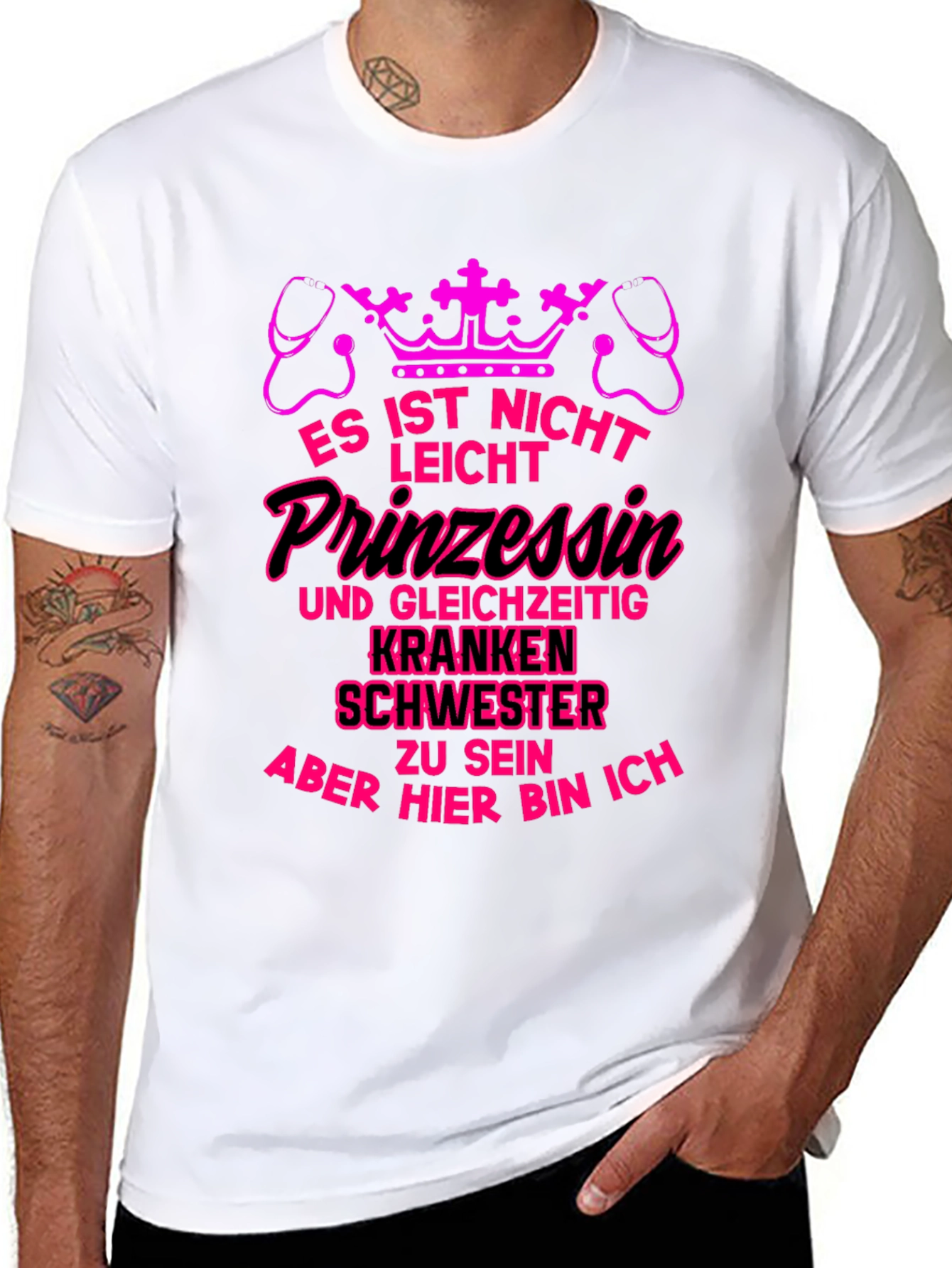 Princess Nurse T-Shirt - Pink Graphic Tee