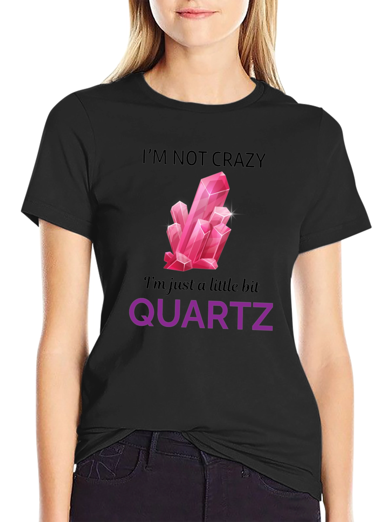 Funny Quartz Crystal Graphic T-Shirt