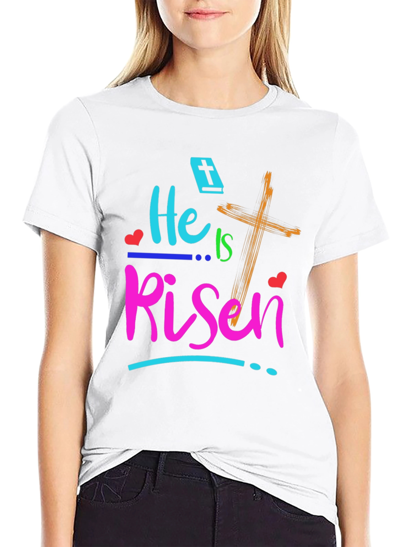 He Is Risen Easter Graphic T-Shirt