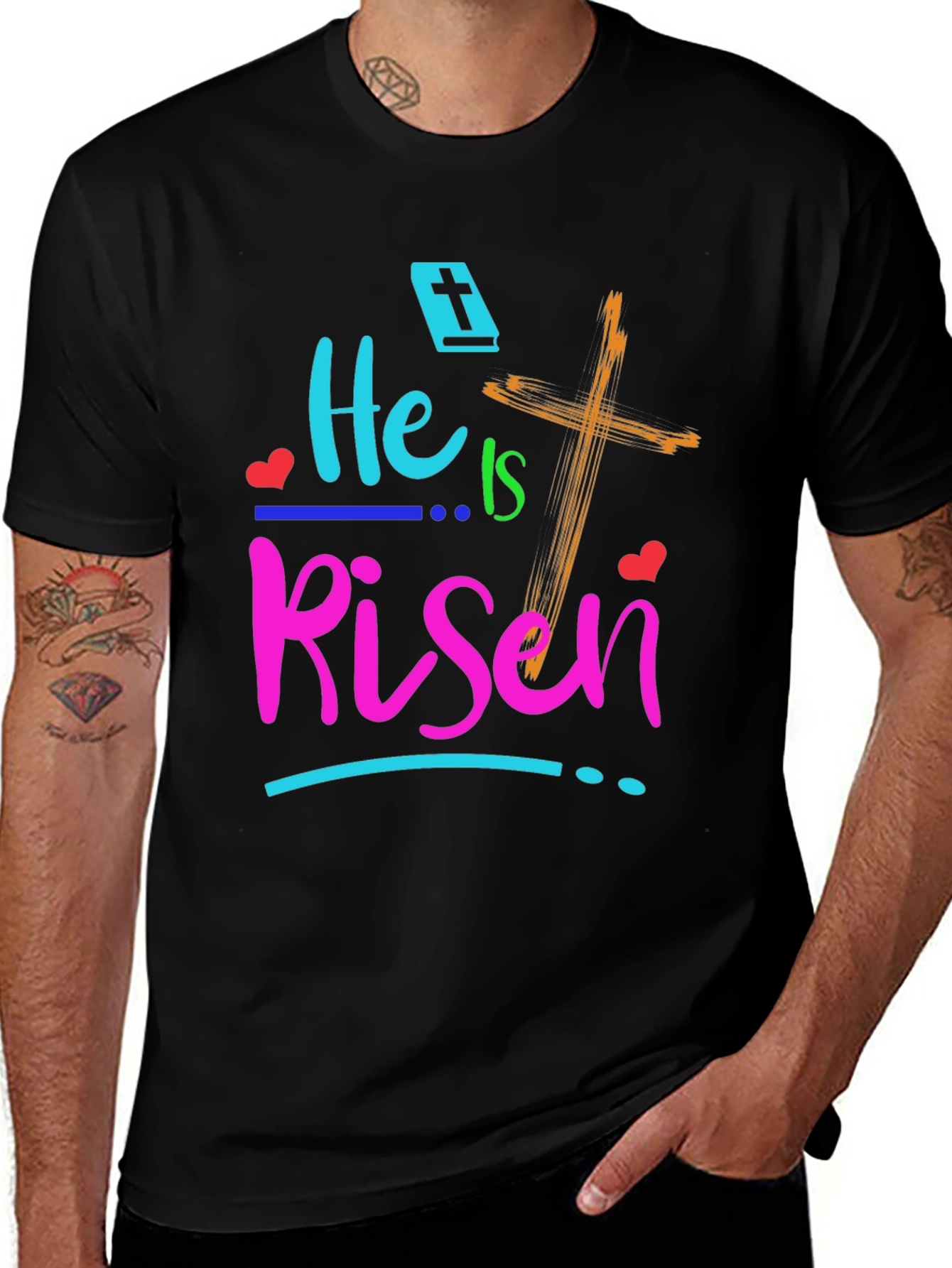 He Is Risen Easter Graphic T-Shirt