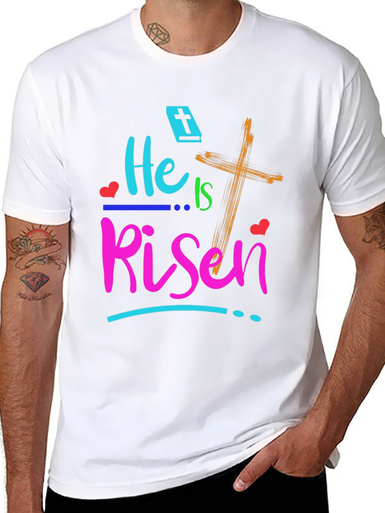 He Is Risen Easter Graphic T-Shirt