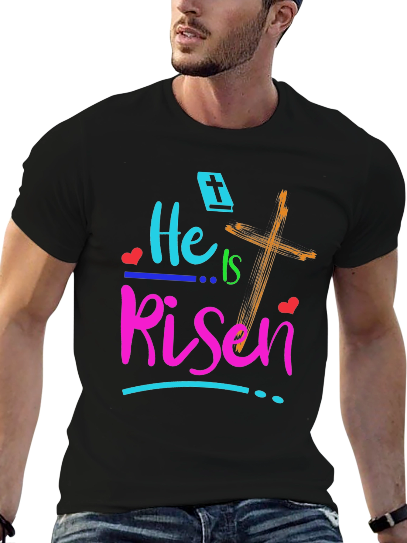He Is Risen Easter Graphic T-Shirt