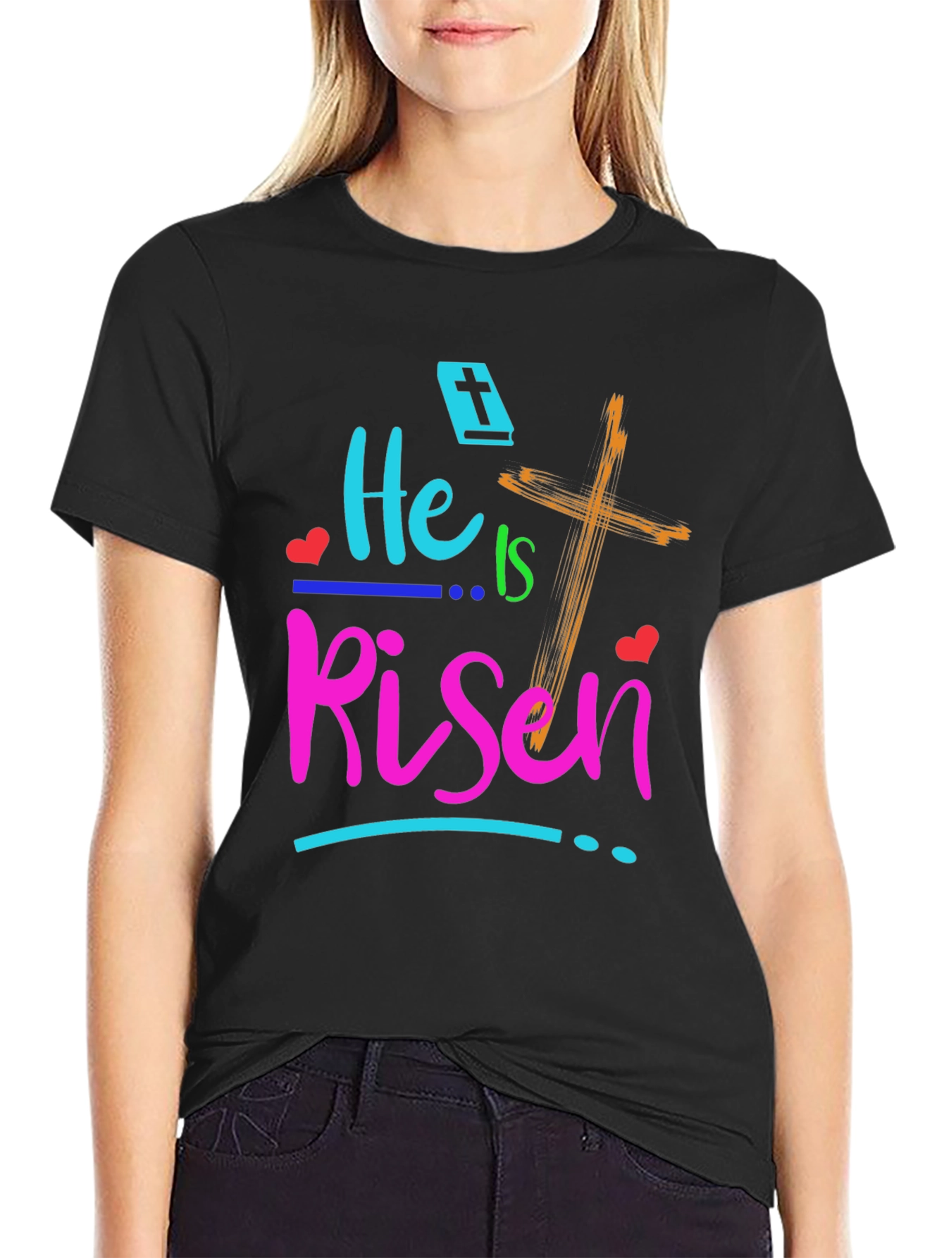 He Is Risen Easter Graphic T-Shirt