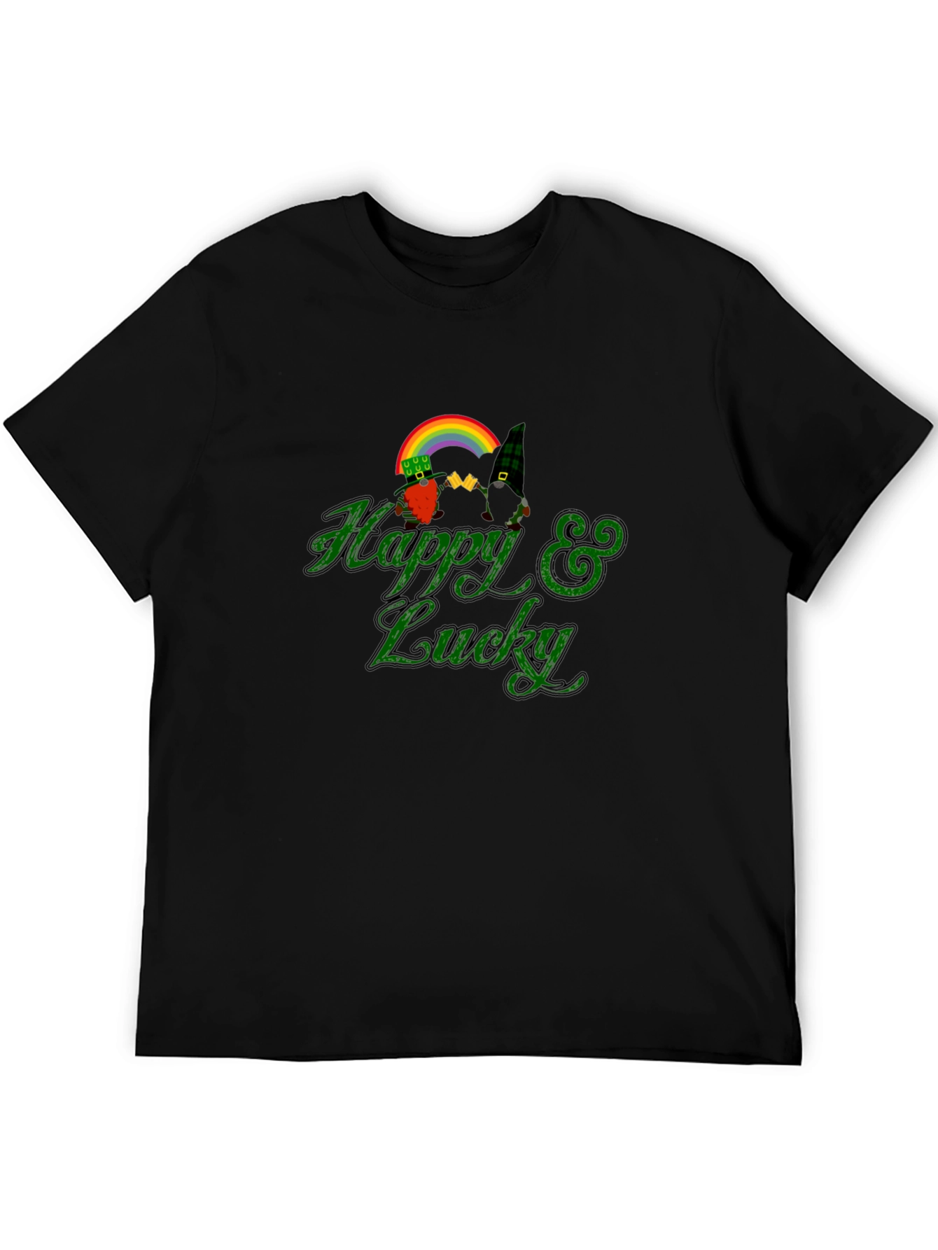 Happy & Lucky St. Patricks Day Gnome T-Shirt