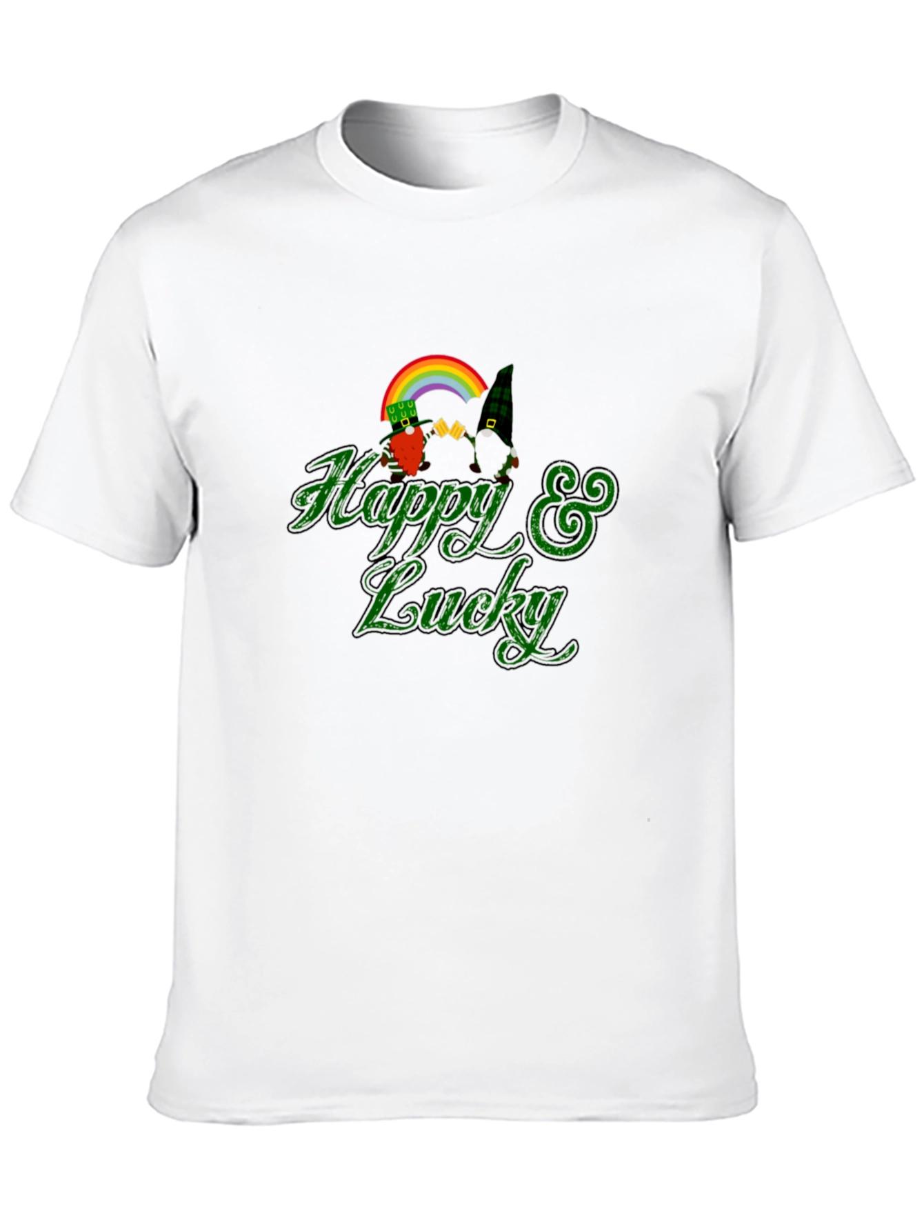Happy & Lucky St. Patricks Day Gnome T-Shirt