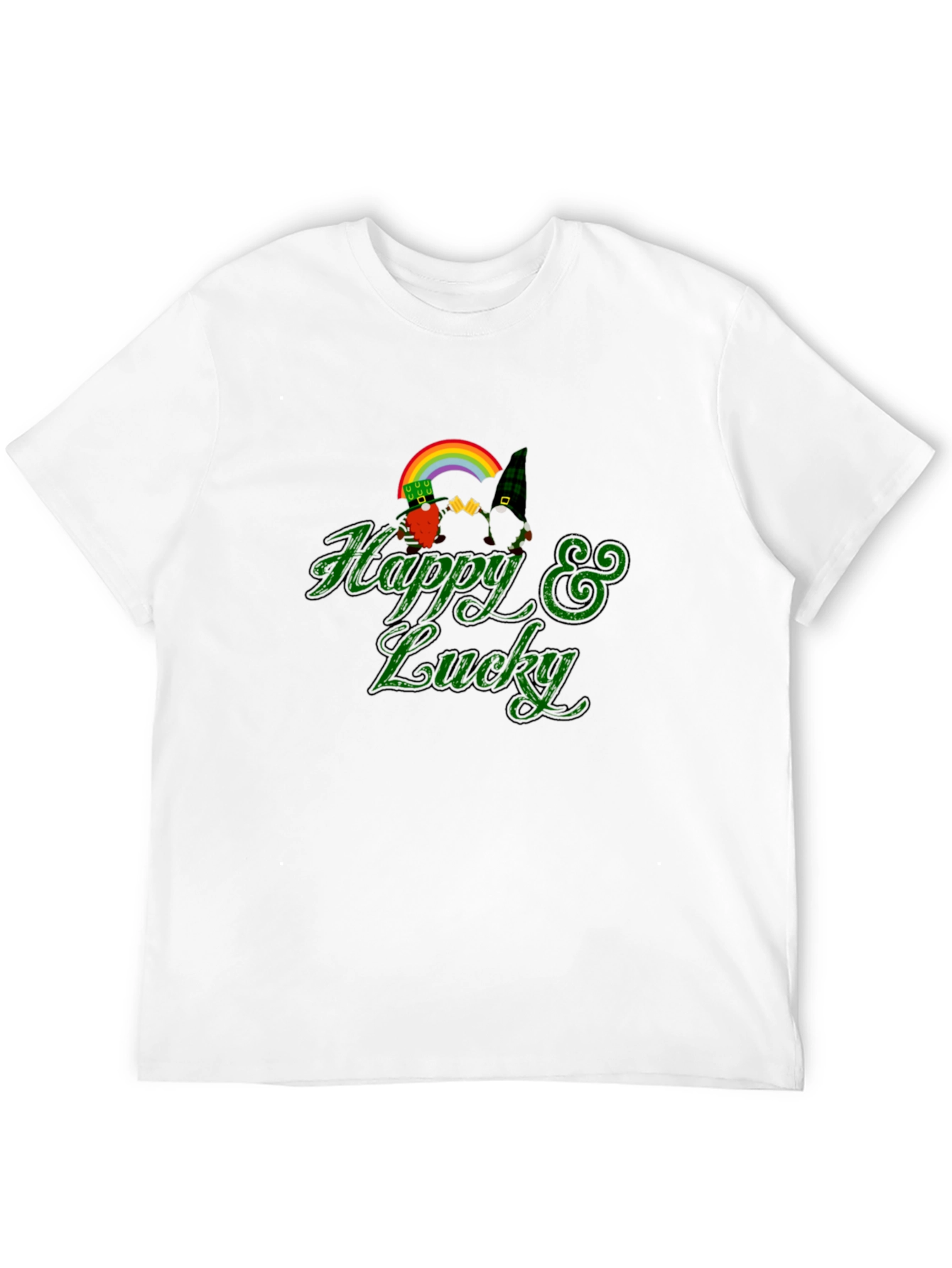 Happy & Lucky St. Patricks Day Gnome T-Shirt