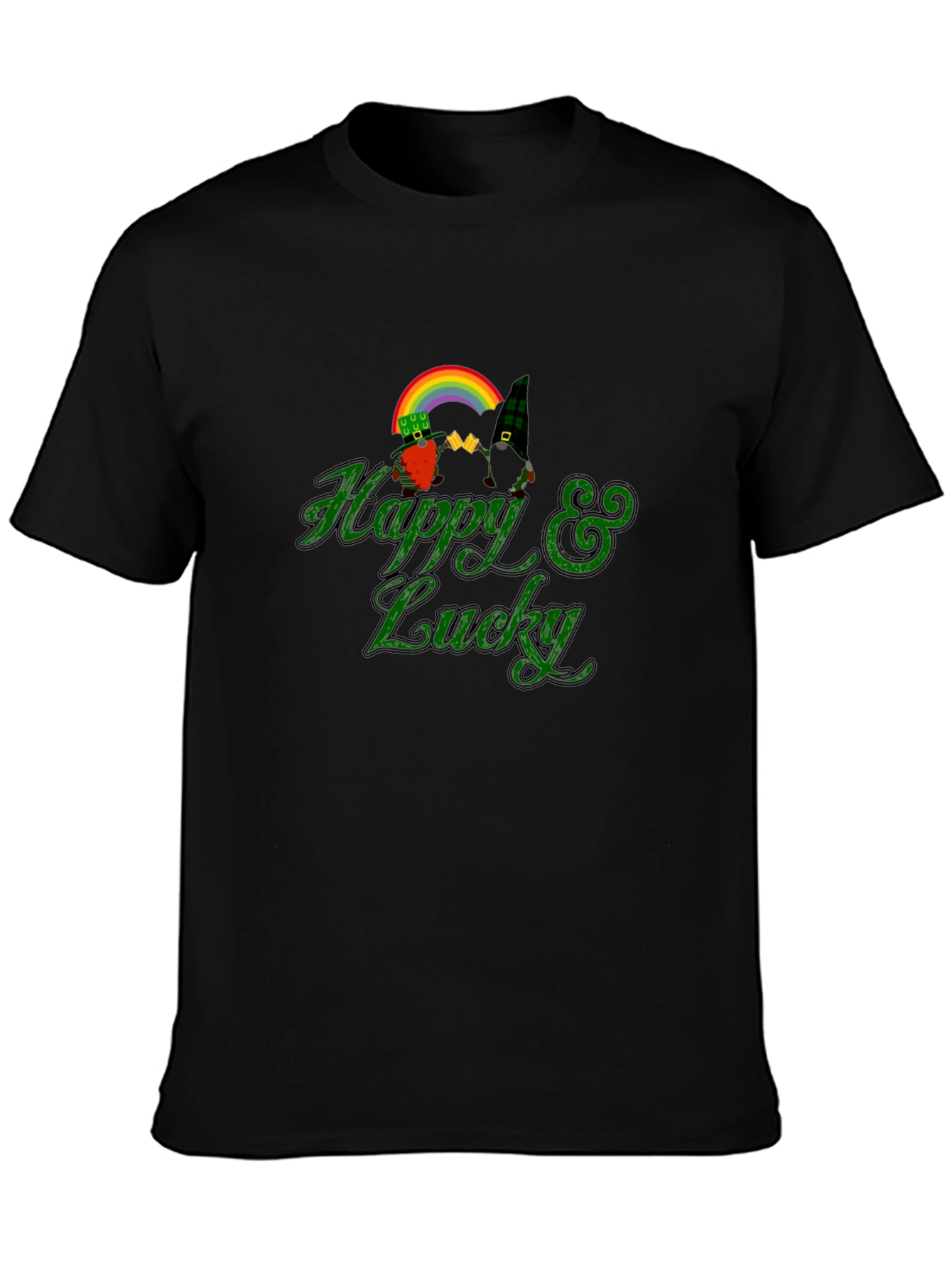 Happy & Lucky St. Patricks Day Gnome T-Shirt