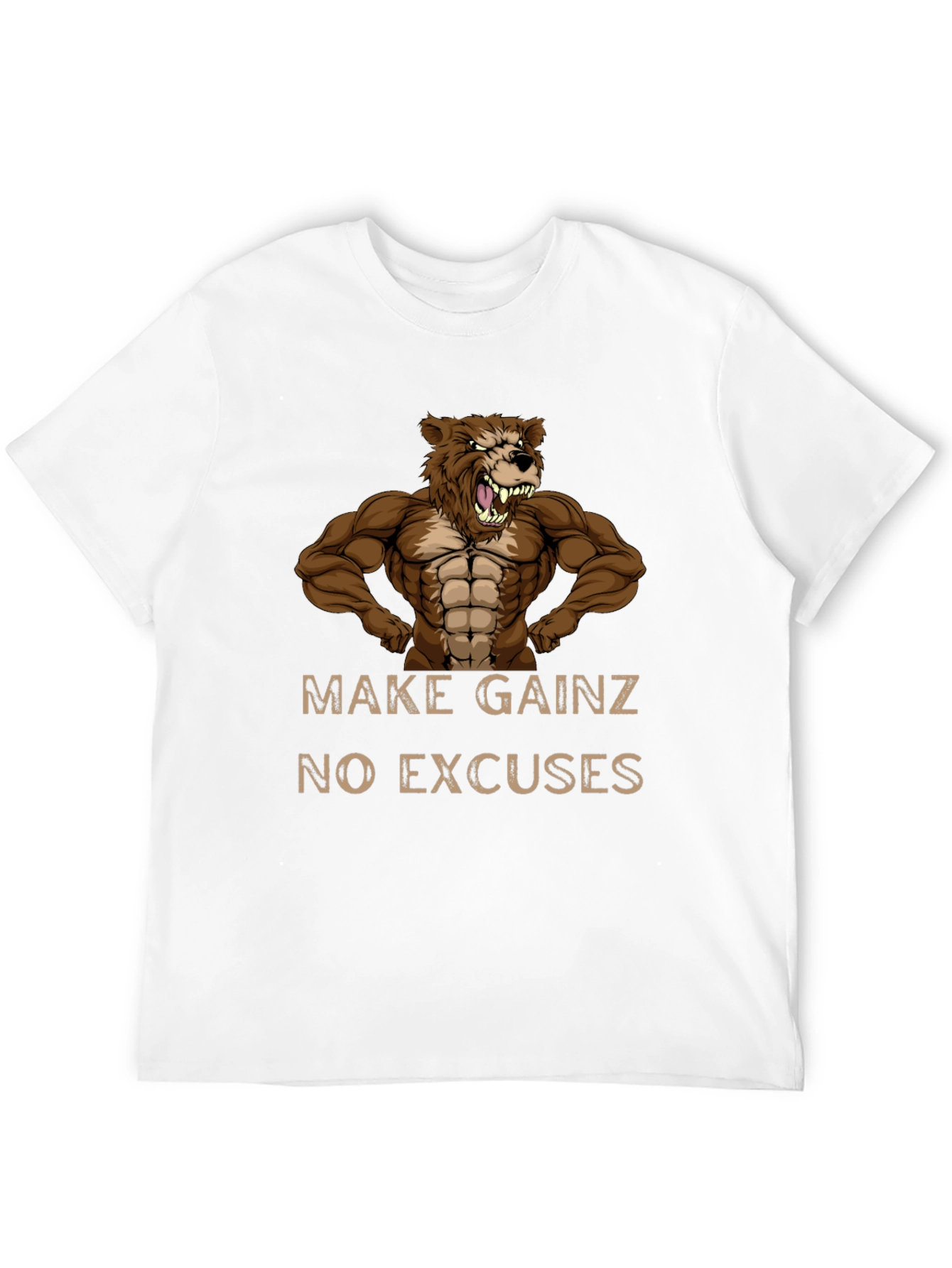 Make Gainz T-Shirt - No Excuses Fitness Tee