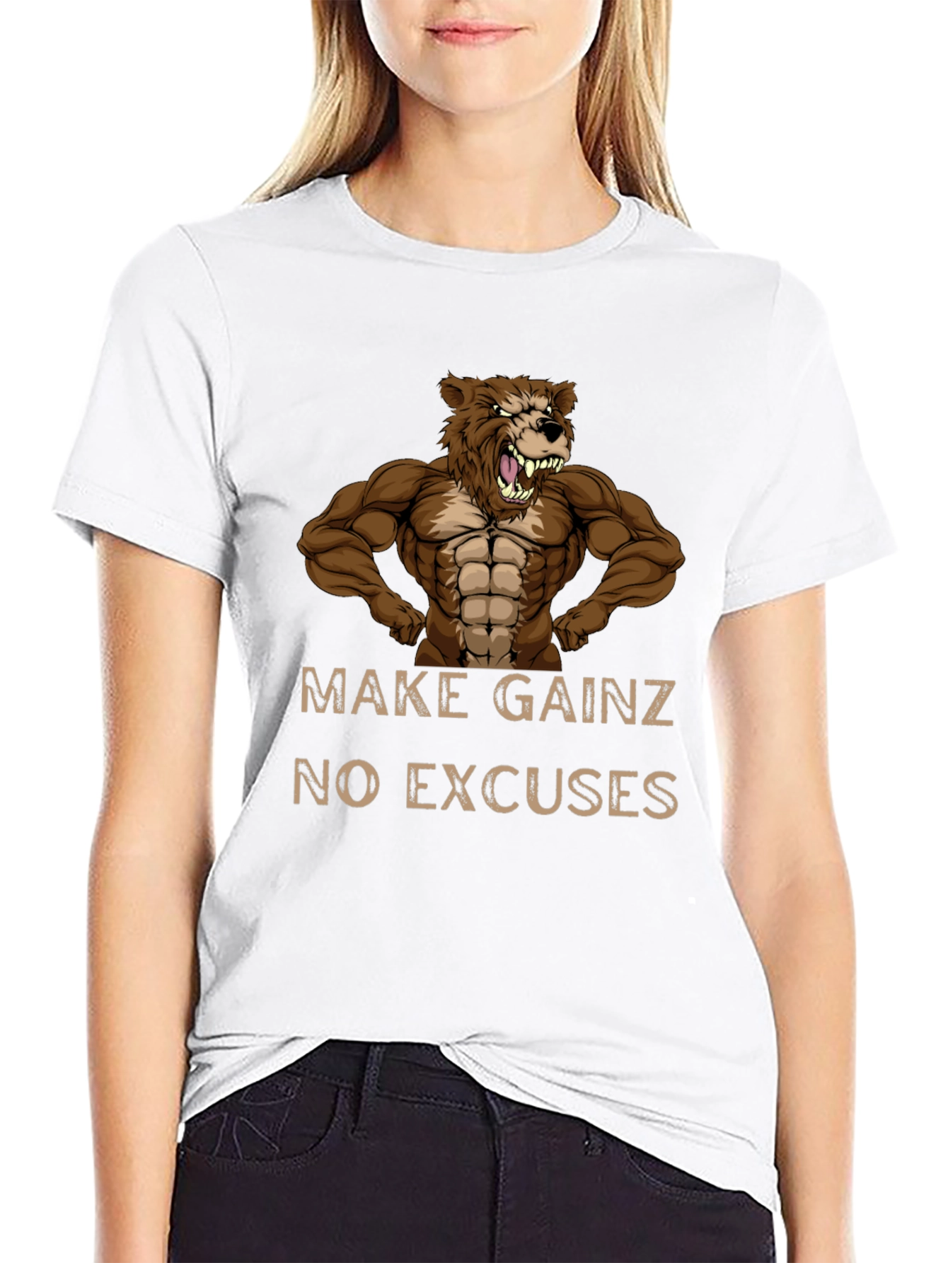 Make Gainz T-Shirt - No Excuses Fitness Tee