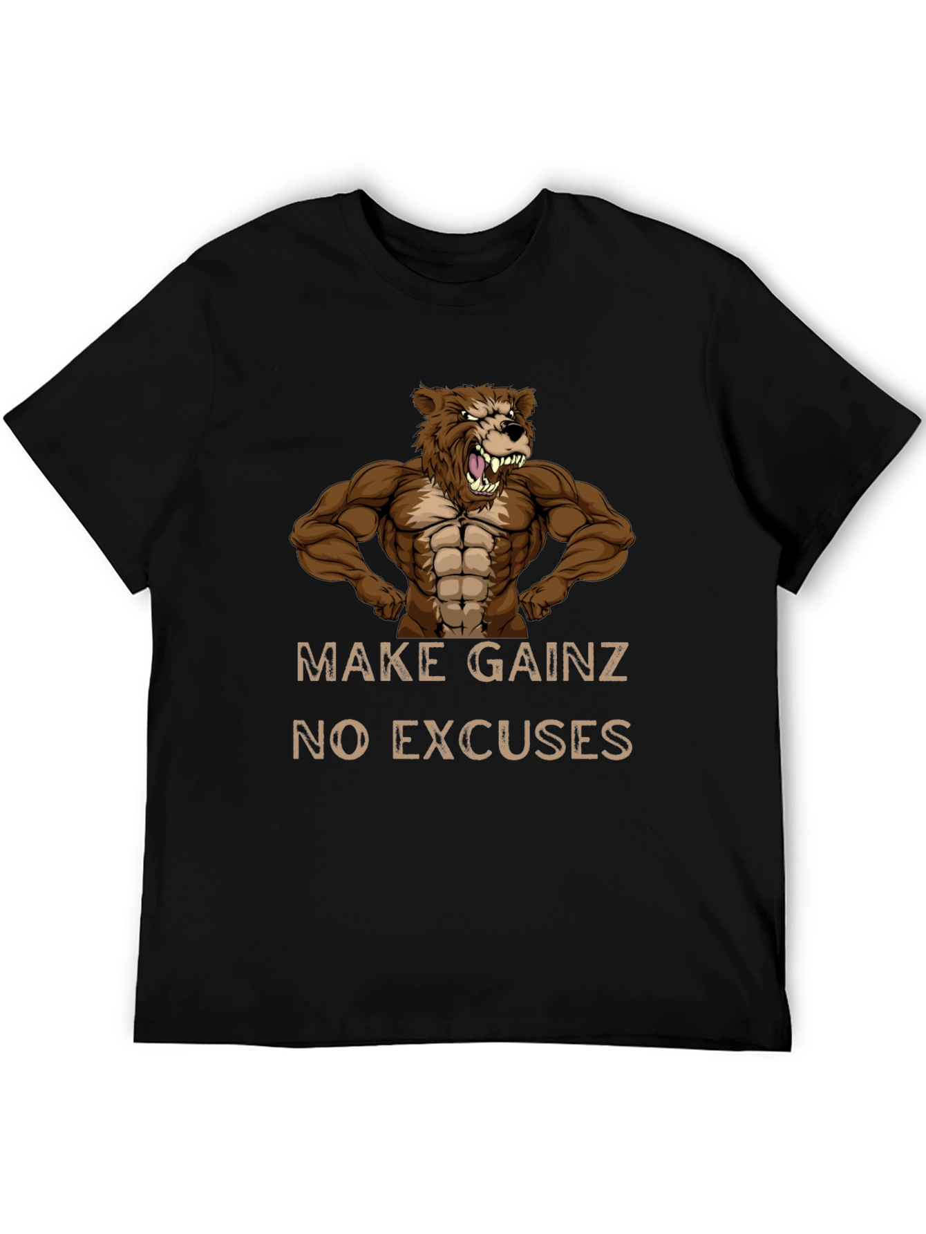 Make Gainz T-Shirt - No Excuses Fitness Tee