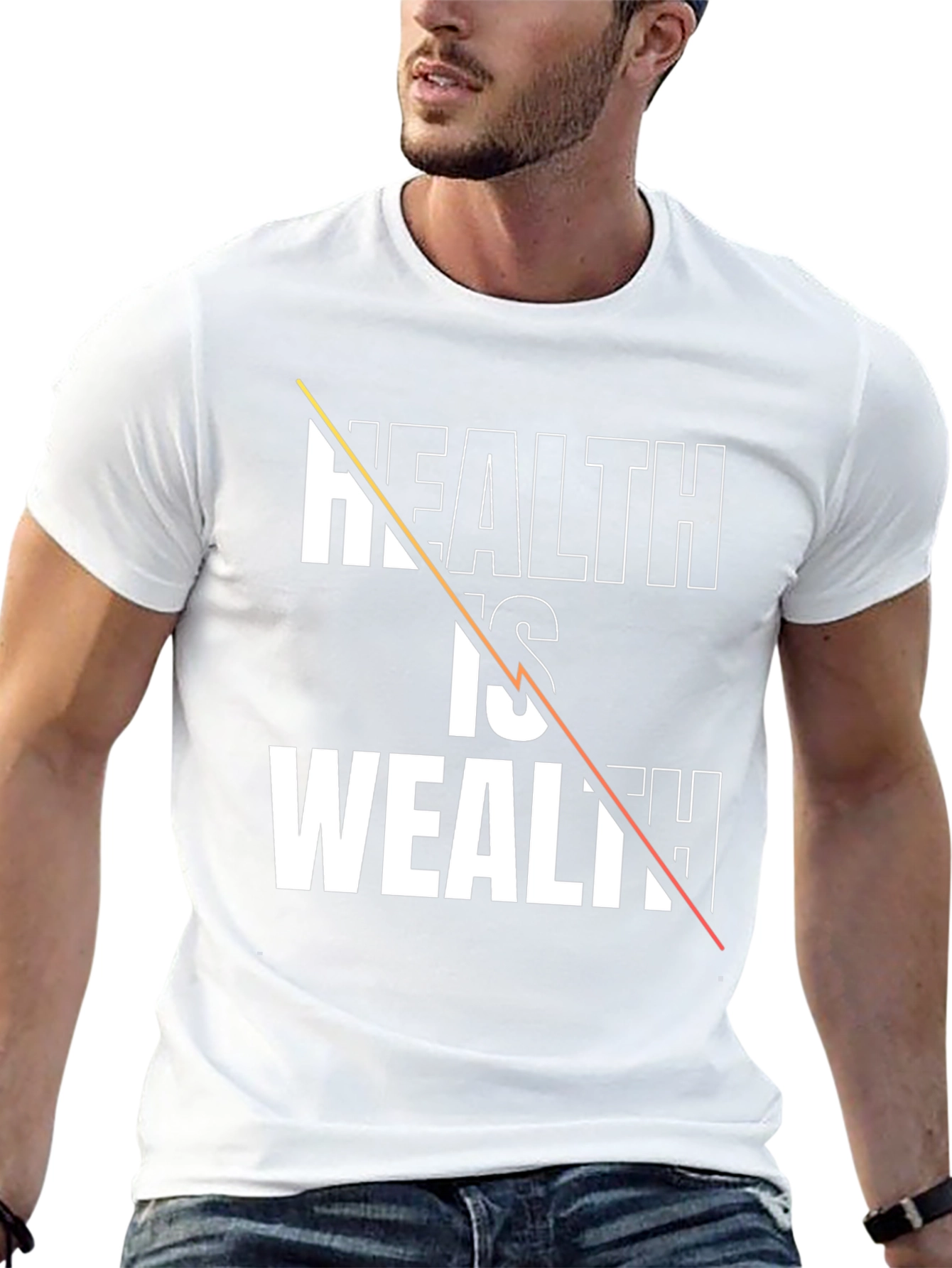 Health is Wealth Graphic T-Shirt