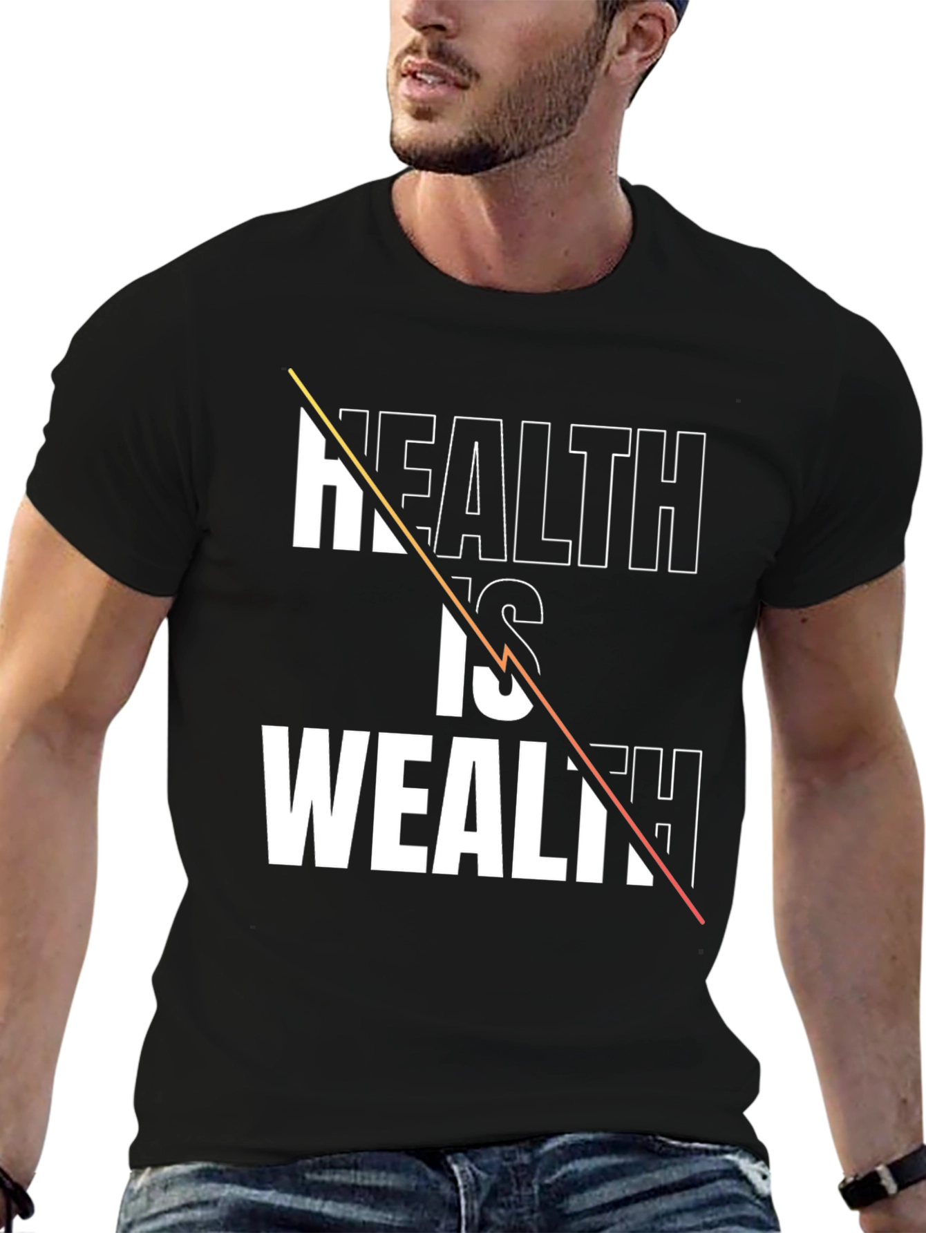 Health is Wealth Graphic T-Shirt
