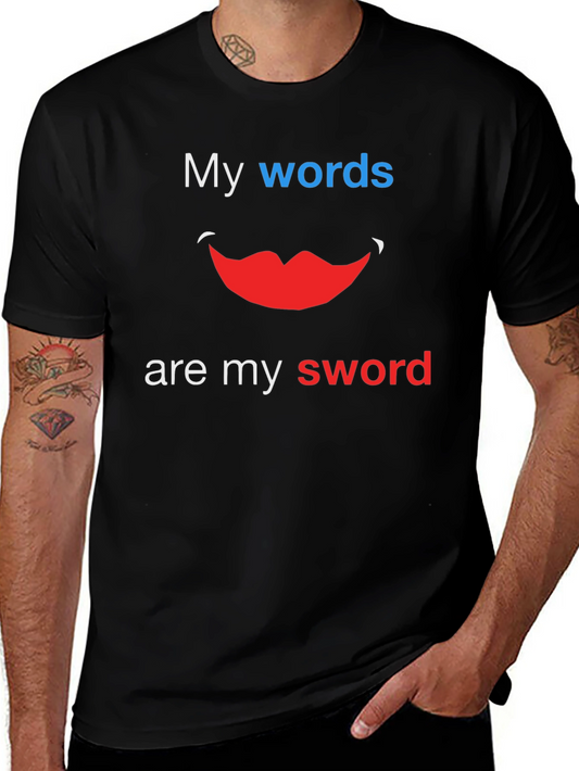 Words are my Sword Tee - Bold Graphic Design