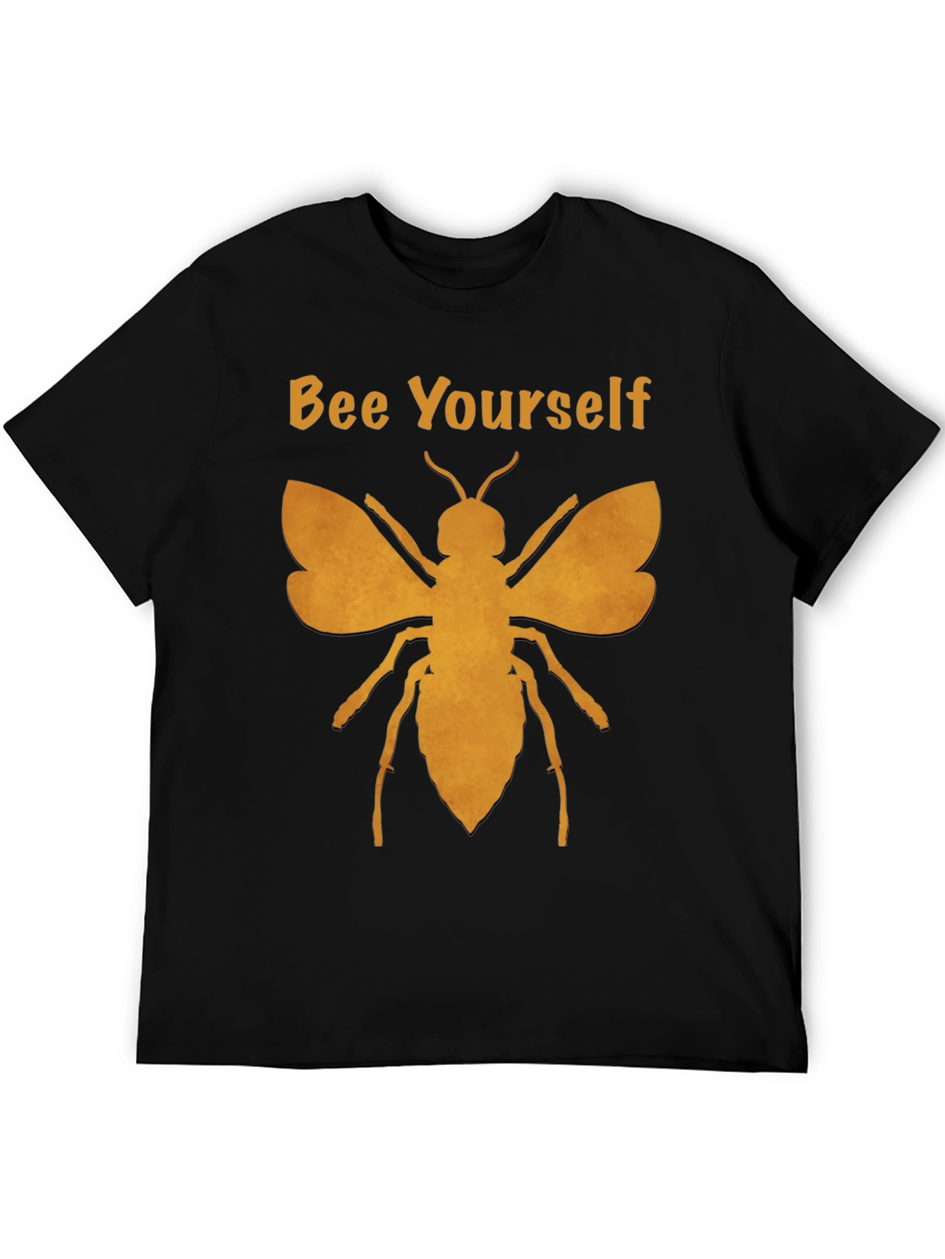 Bee Yourself Graphic T-Shirt - Black Cotton Blend Tee