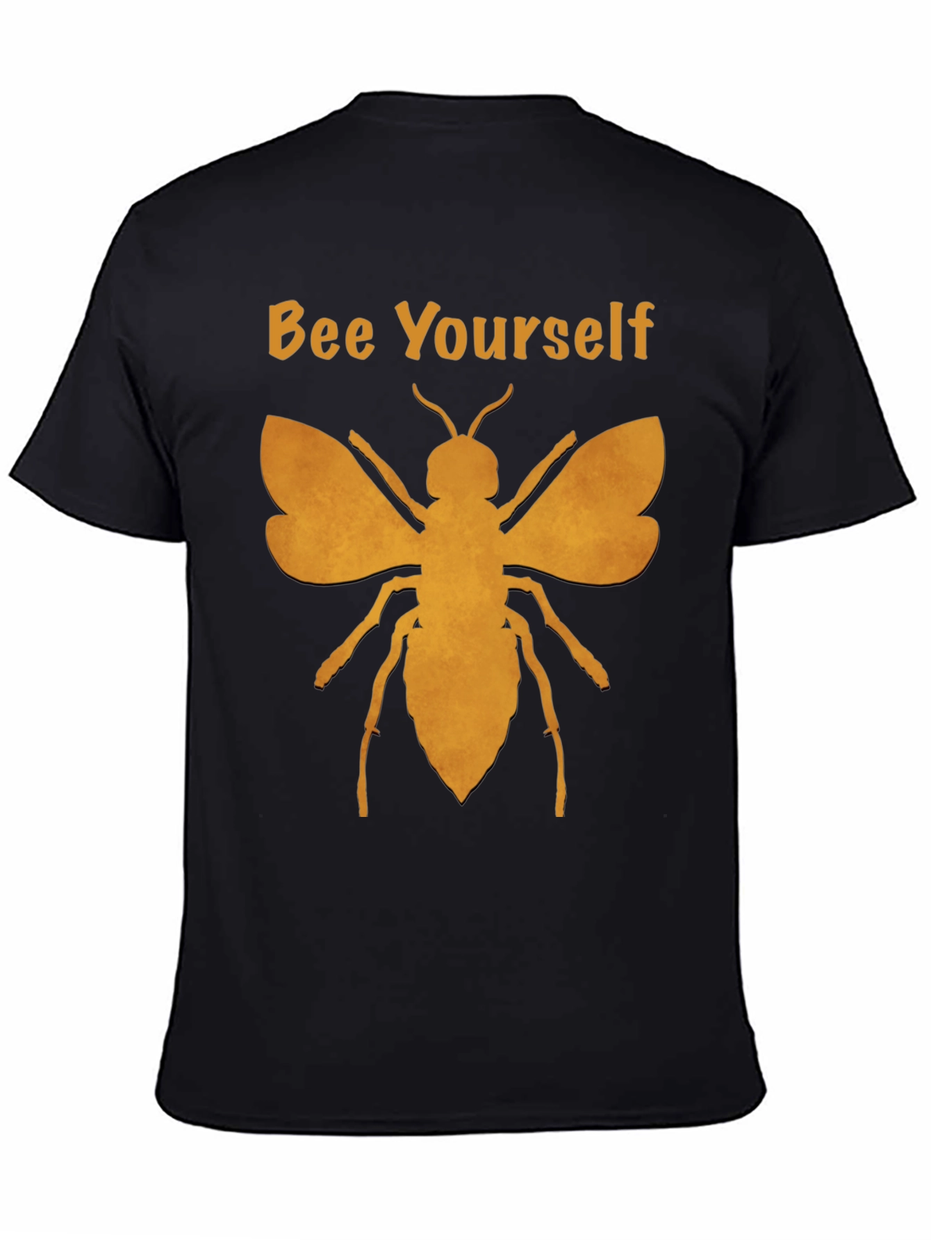 Bee Yourself Graphic T-Shirt - Black Cotton Blend Tee