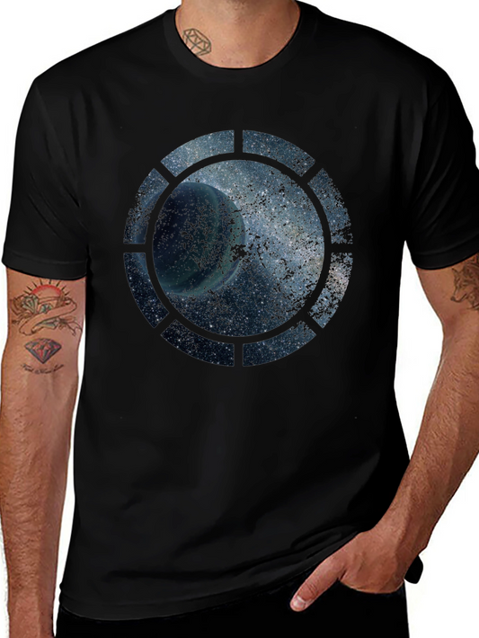 Space Window T-Shirt - Galactic Design