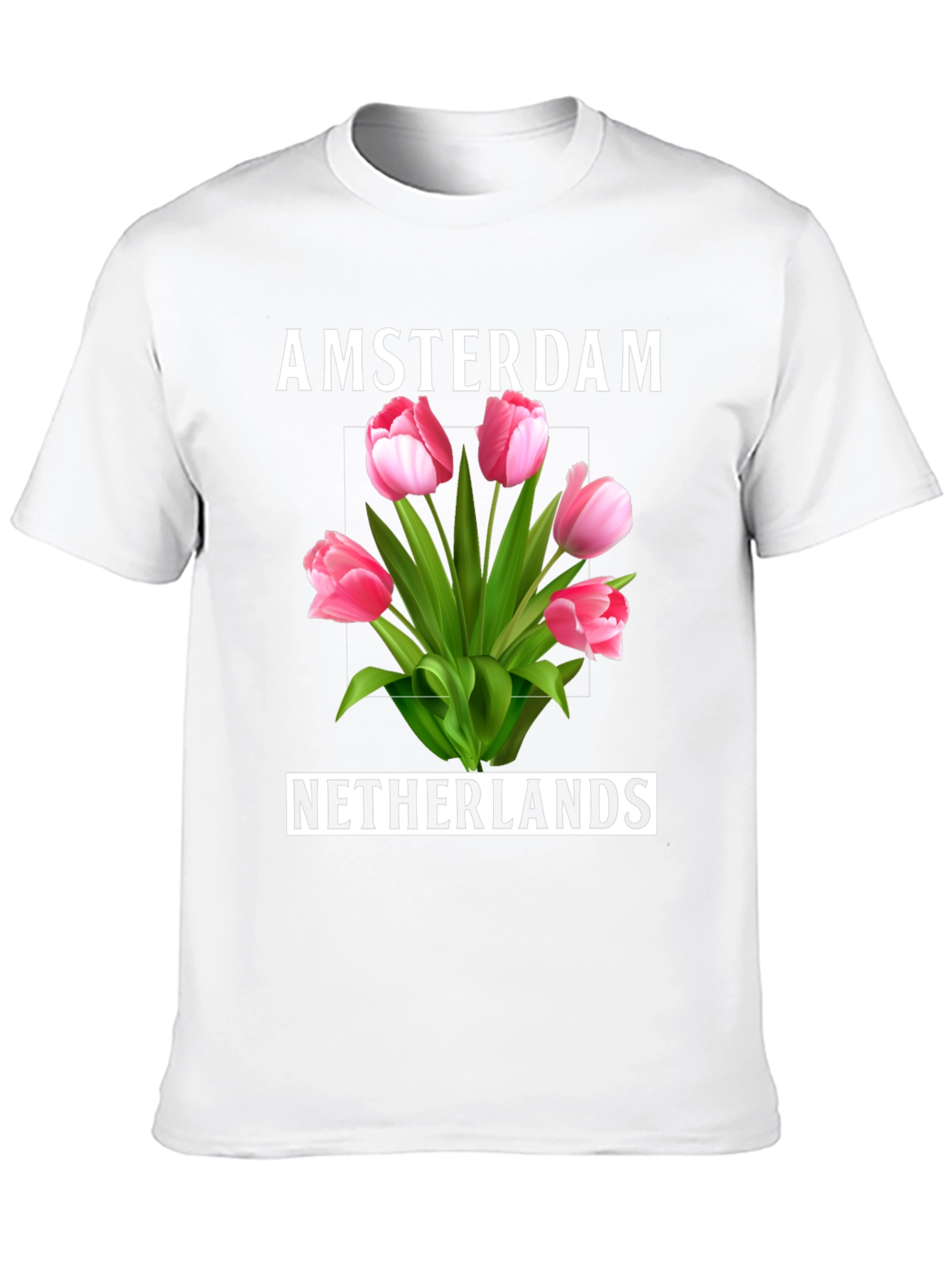 Amsterdam Netherlands Tulip Graphic Tee