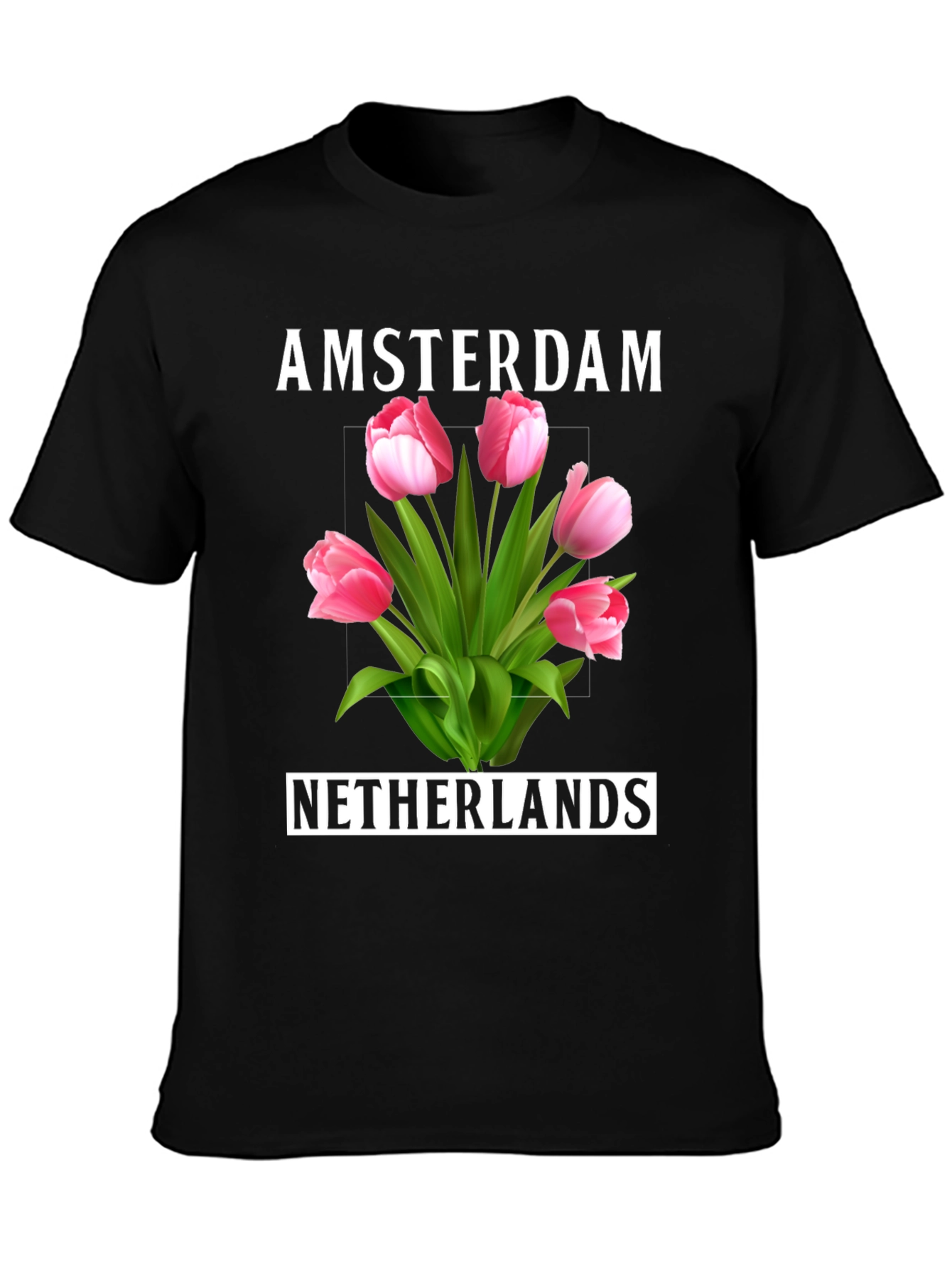 Amsterdam Netherlands Tulip Graphic Tee