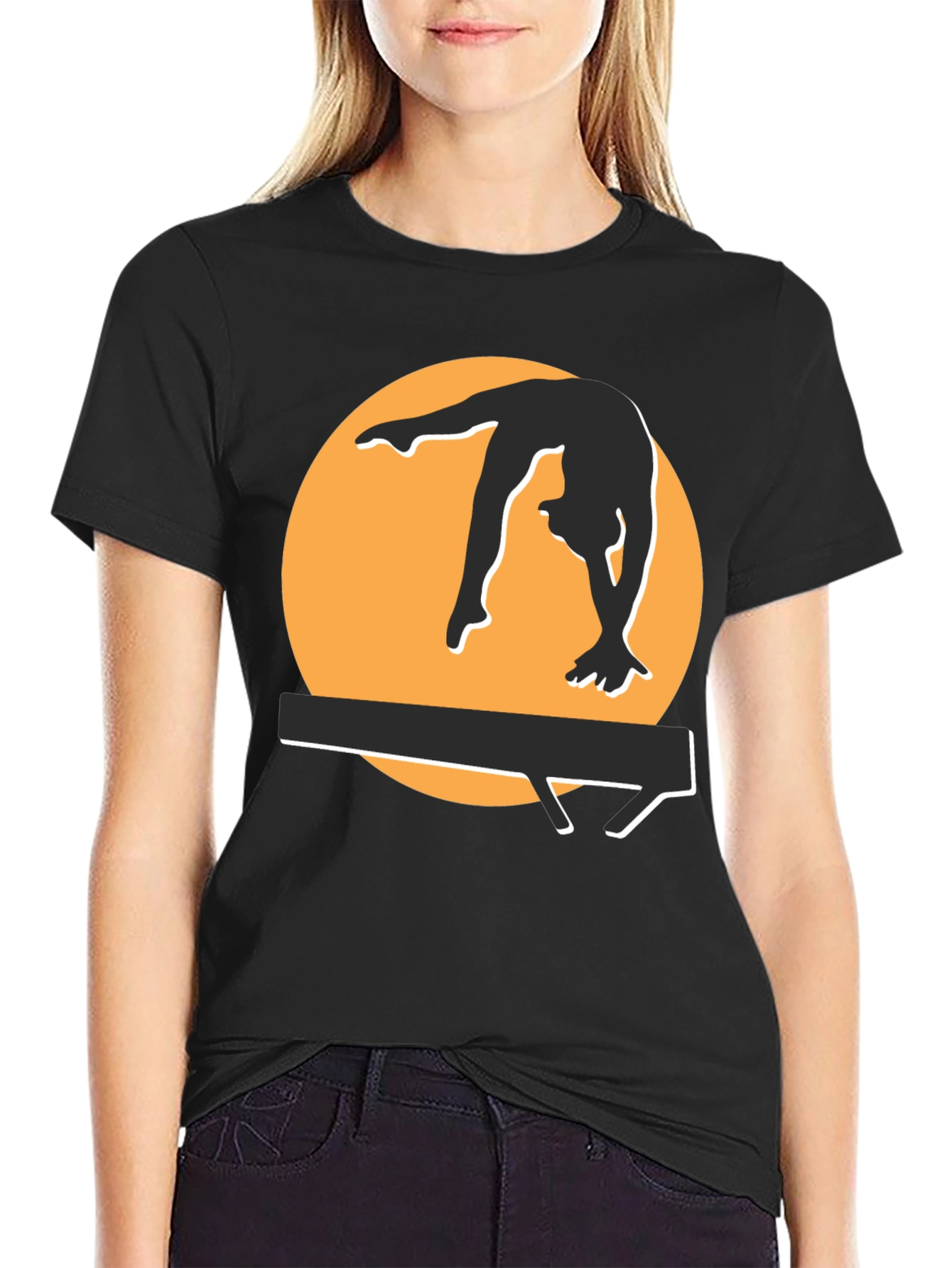Gymnast Silhouette Graphic Tee