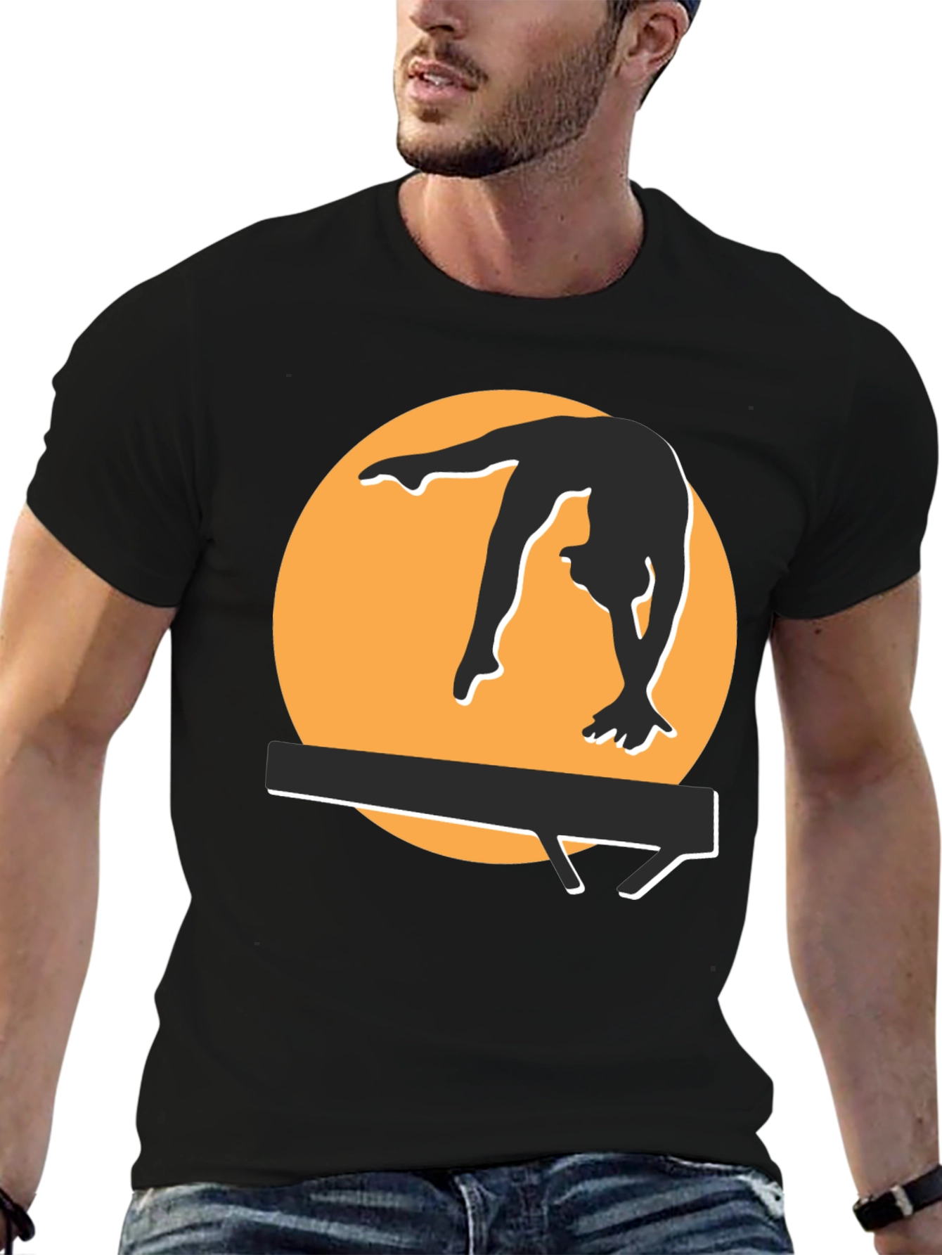 Gymnast Silhouette Graphic Tee