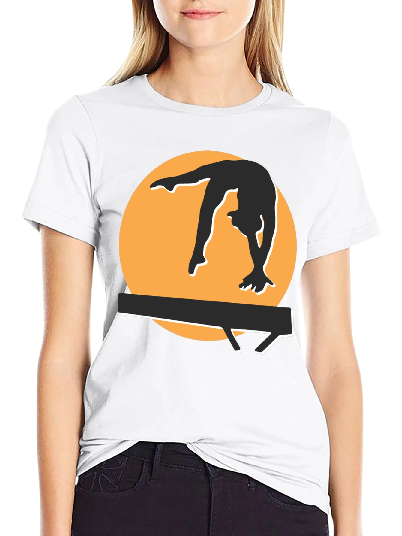 Gymnast Silhouette Graphic Tee