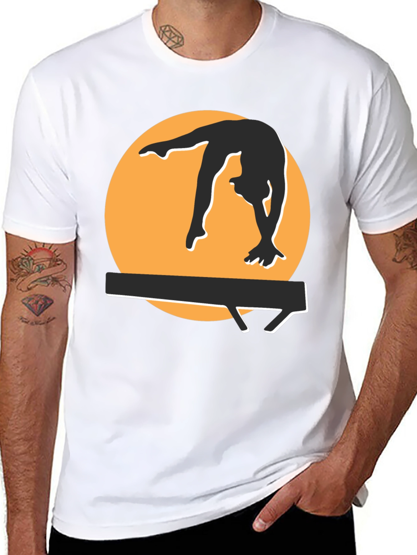 Gymnast Silhouette Graphic Tee