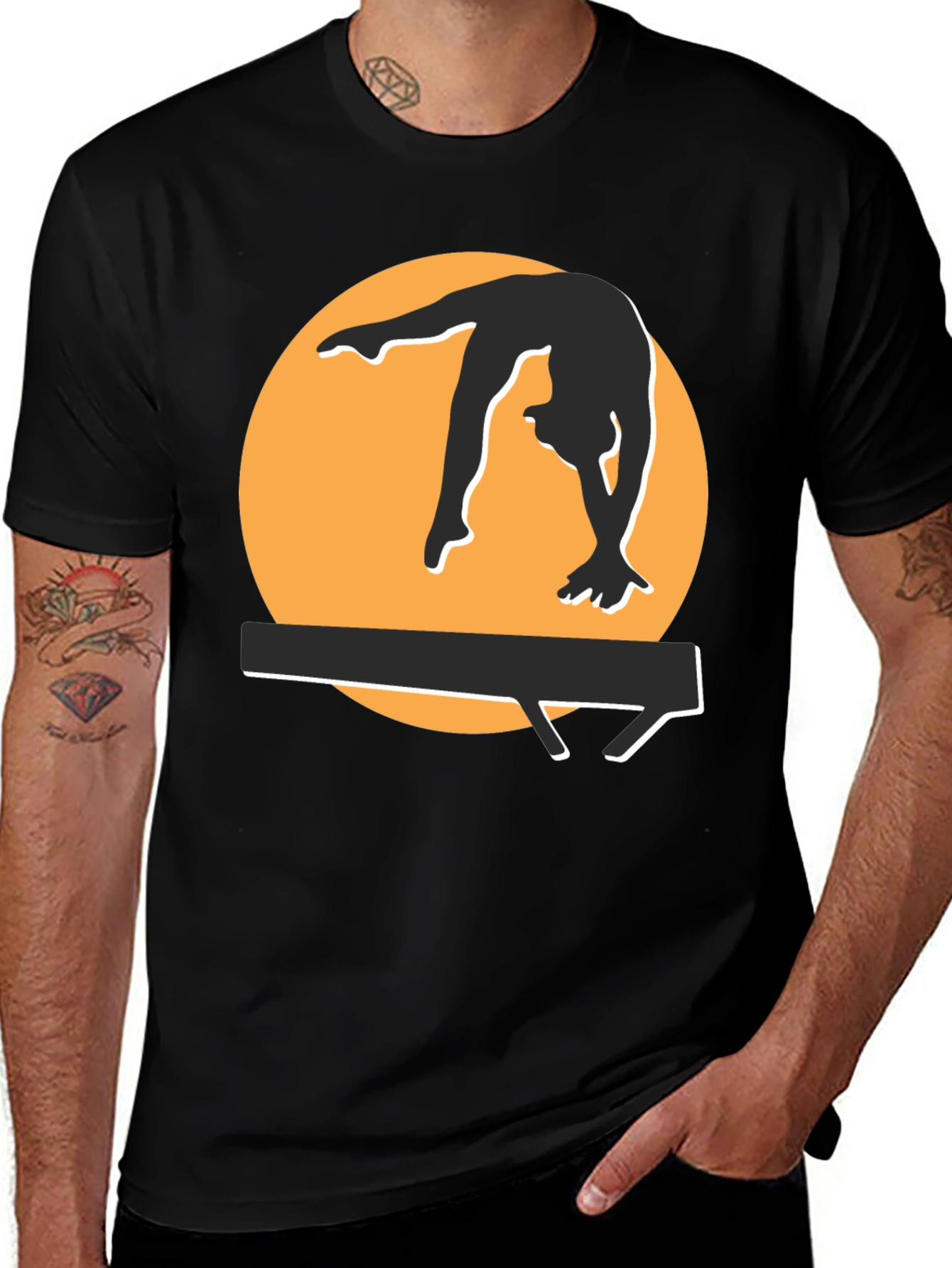 Gymnast Silhouette Graphic Tee