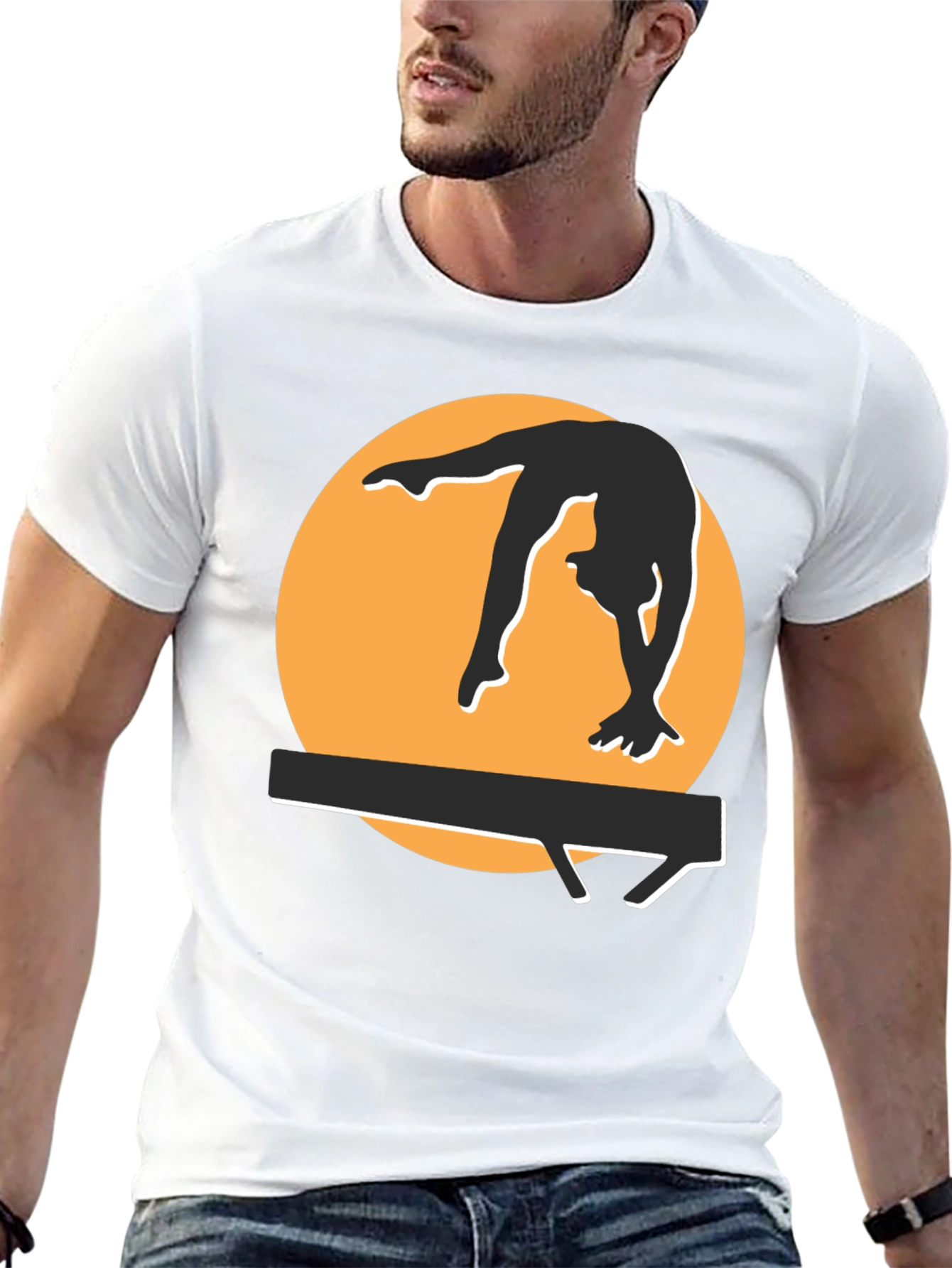 Gymnast Silhouette Graphic Tee