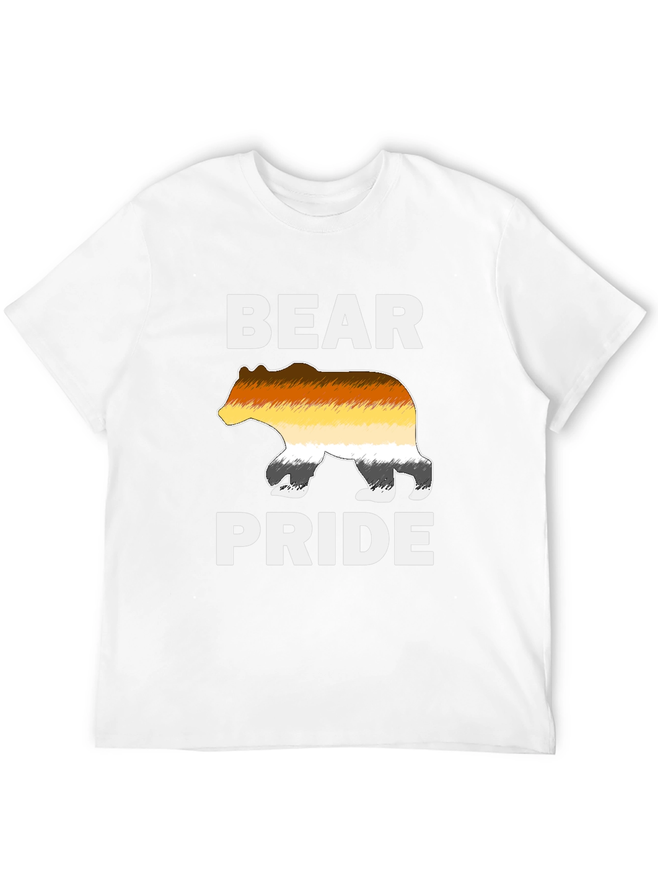 Bear Pride T-Shirt LGBT Gay Pride Bear Flag Tee