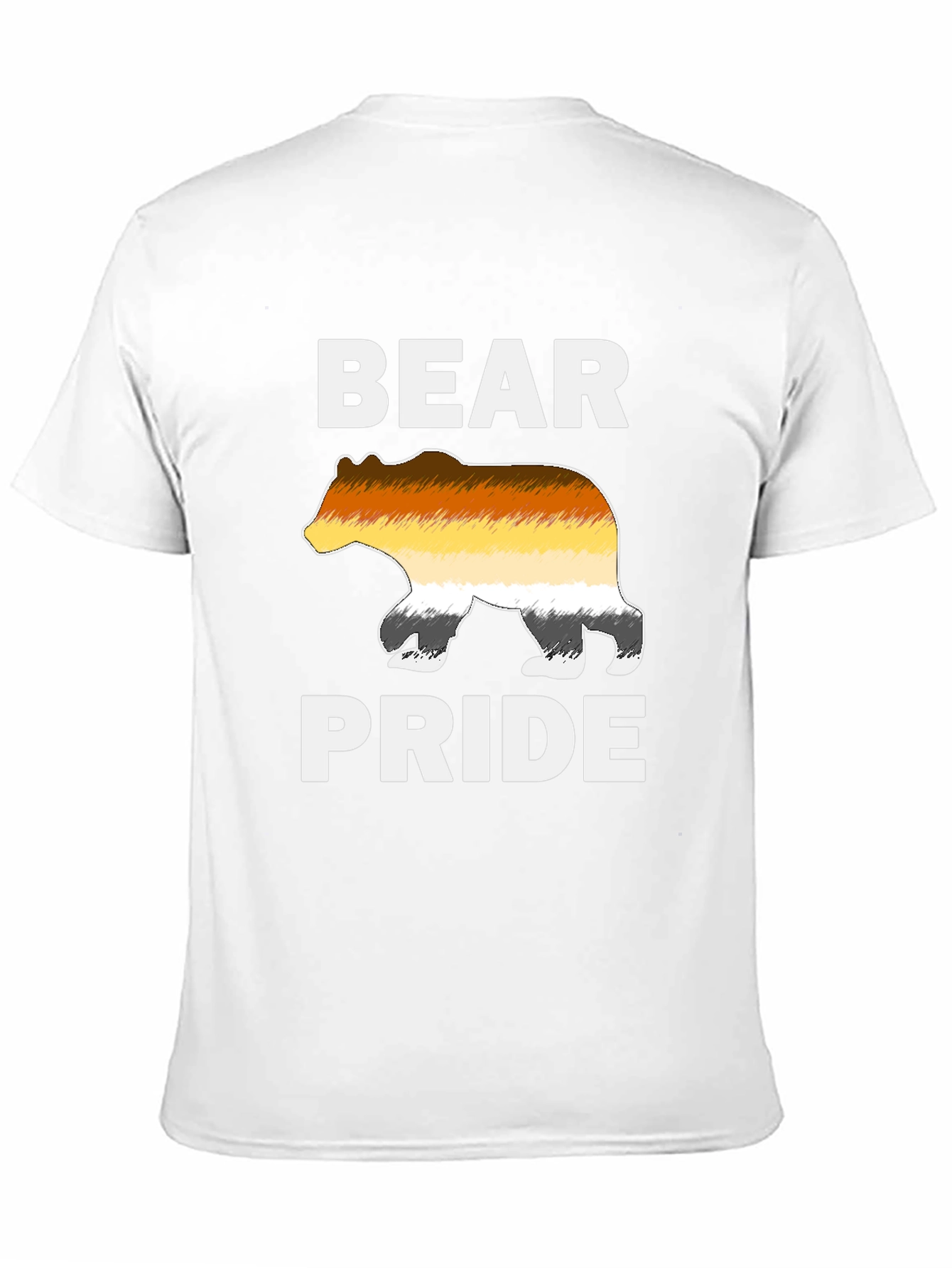 Bear Pride T-Shirt LGBT Gay Pride Bear Flag Tee