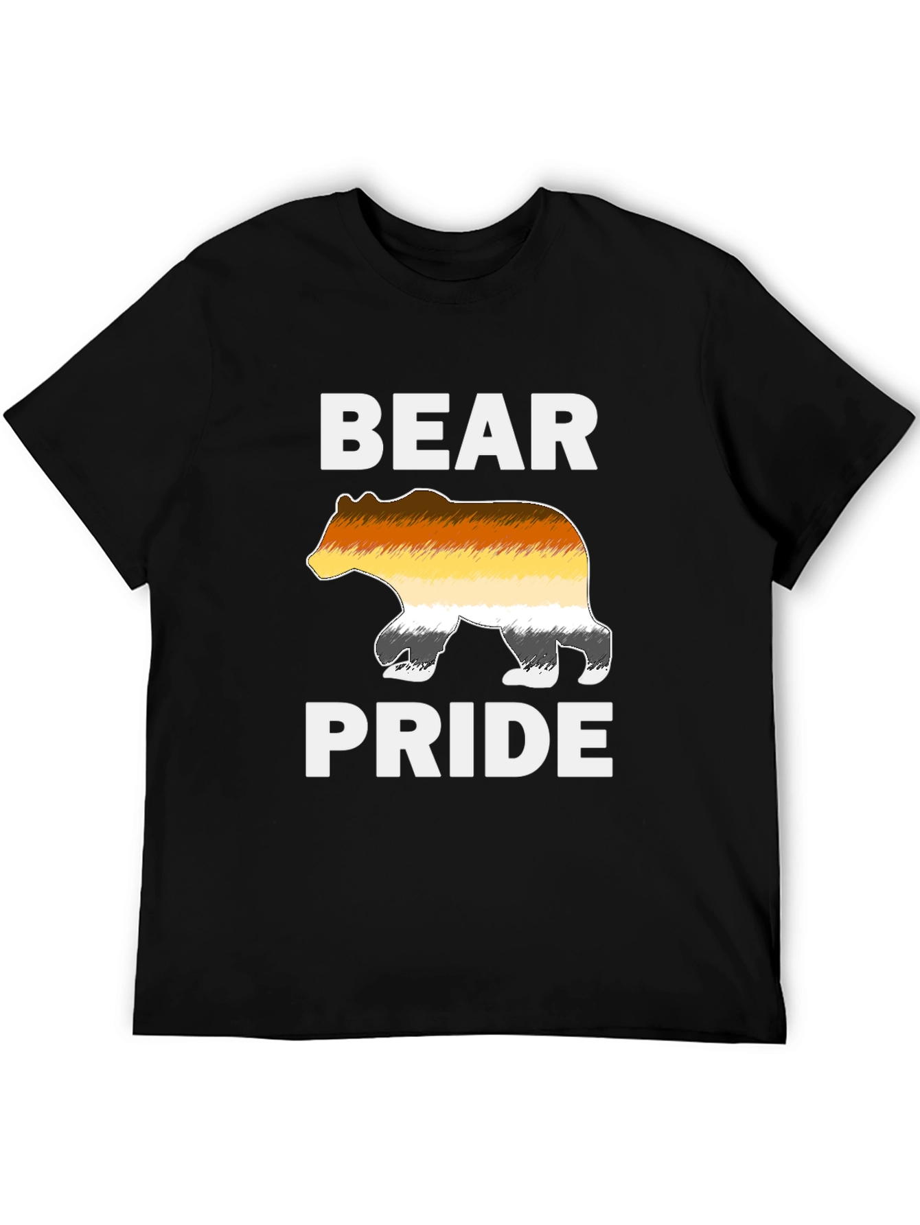 Bear Pride T-Shirt LGBT Gay Pride Bear Flag Tee