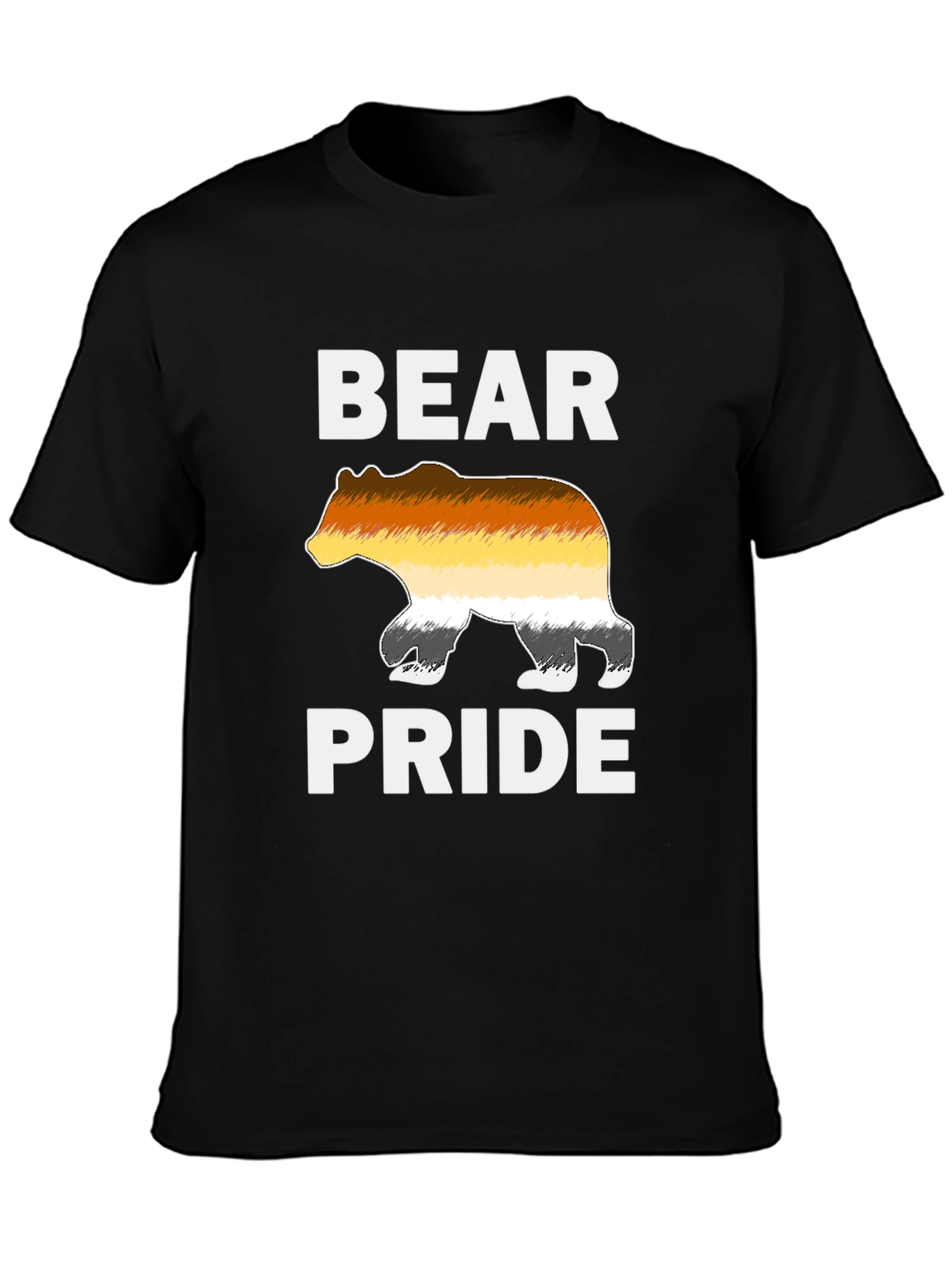 Bear Pride T-Shirt LGBT Gay Pride Bear Flag Tee