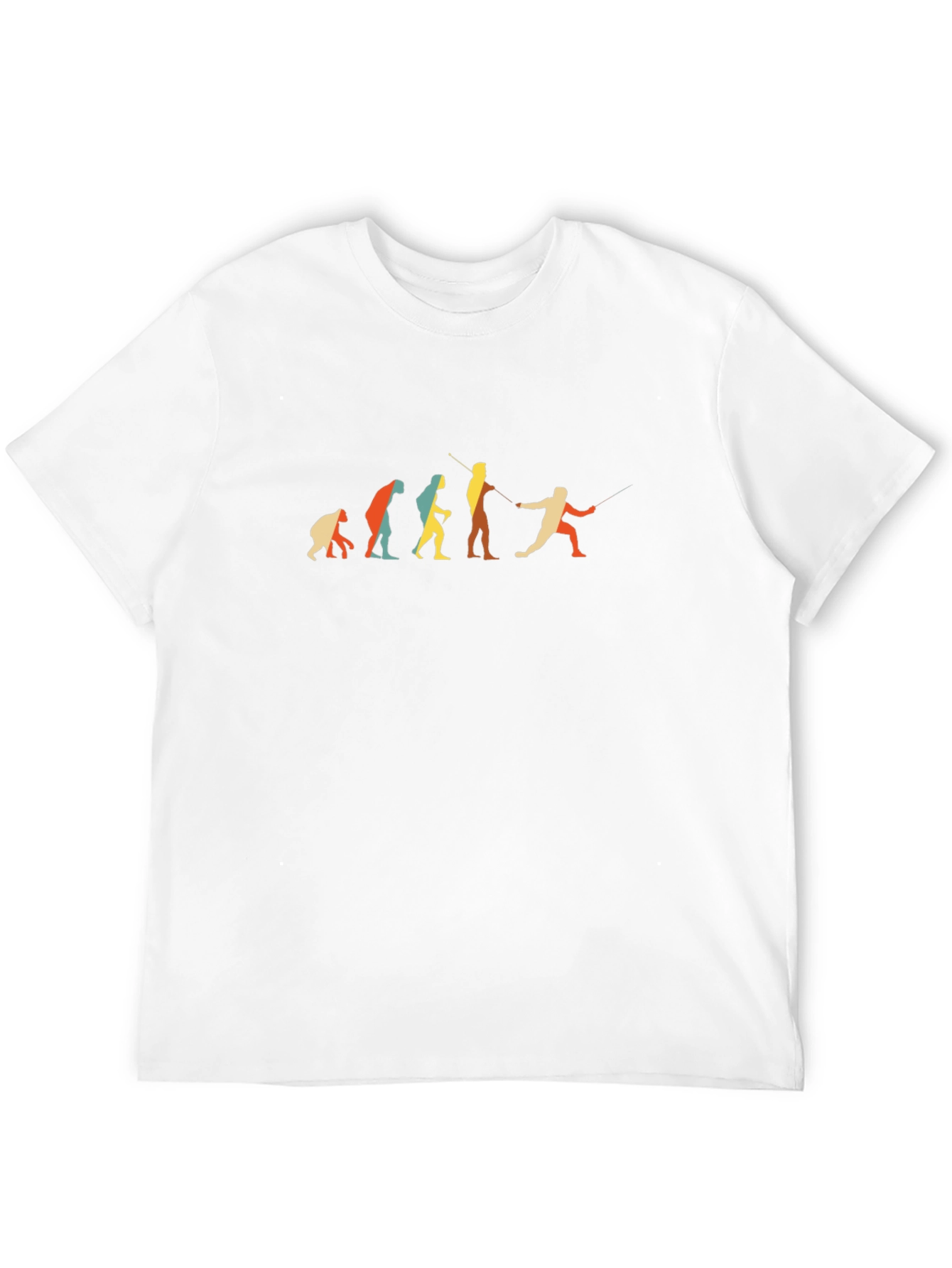 Fencing Evolution Graphic Tee - Black Cotton T-Shirt