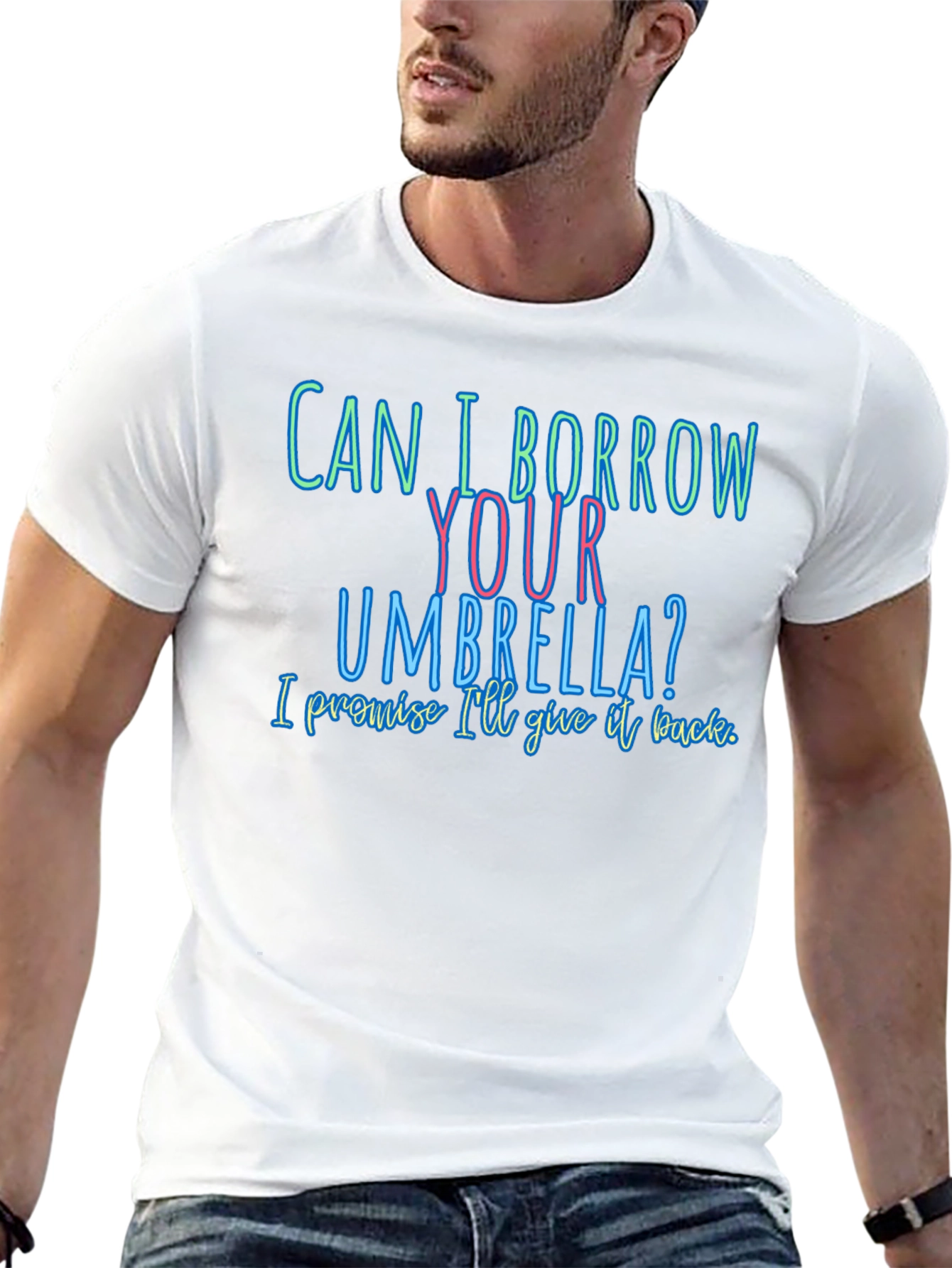 Funny T-Shirt: Can I Borrow Your Umbrella?