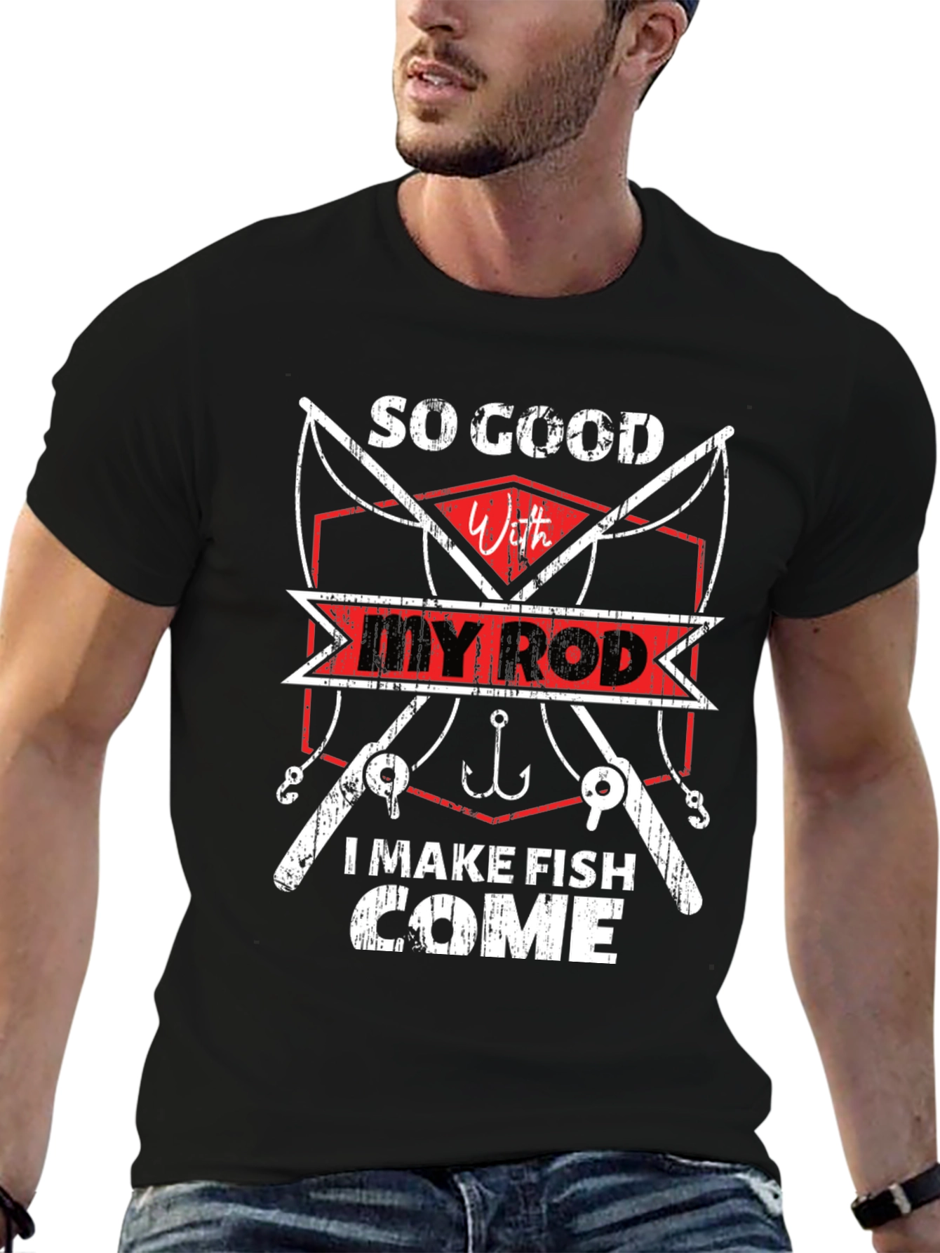 So Good With My Rod T-Shirt Fishing Tee