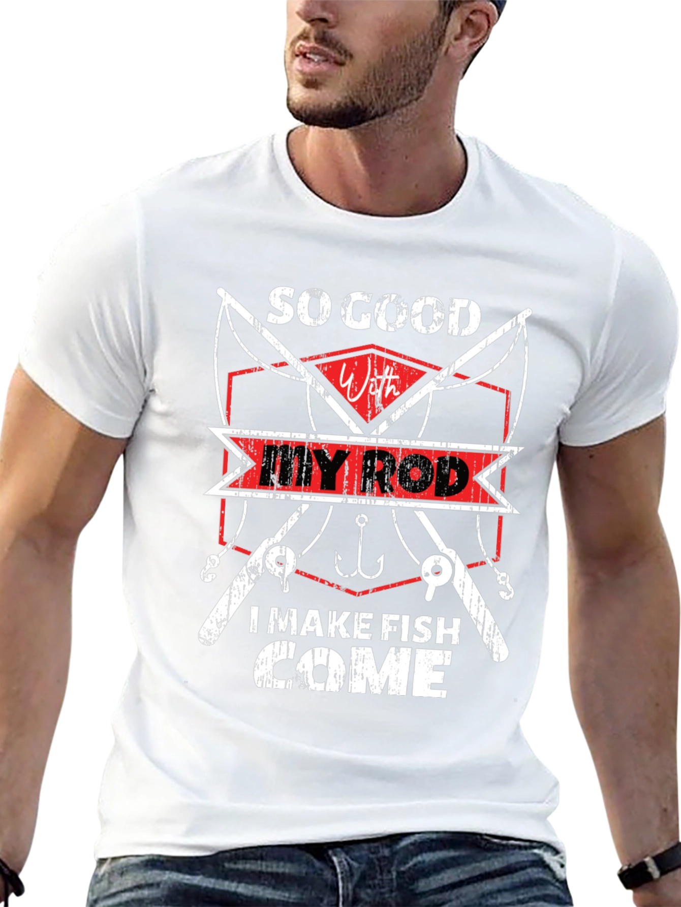 So Good With My Rod T-Shirt Fishing Tee