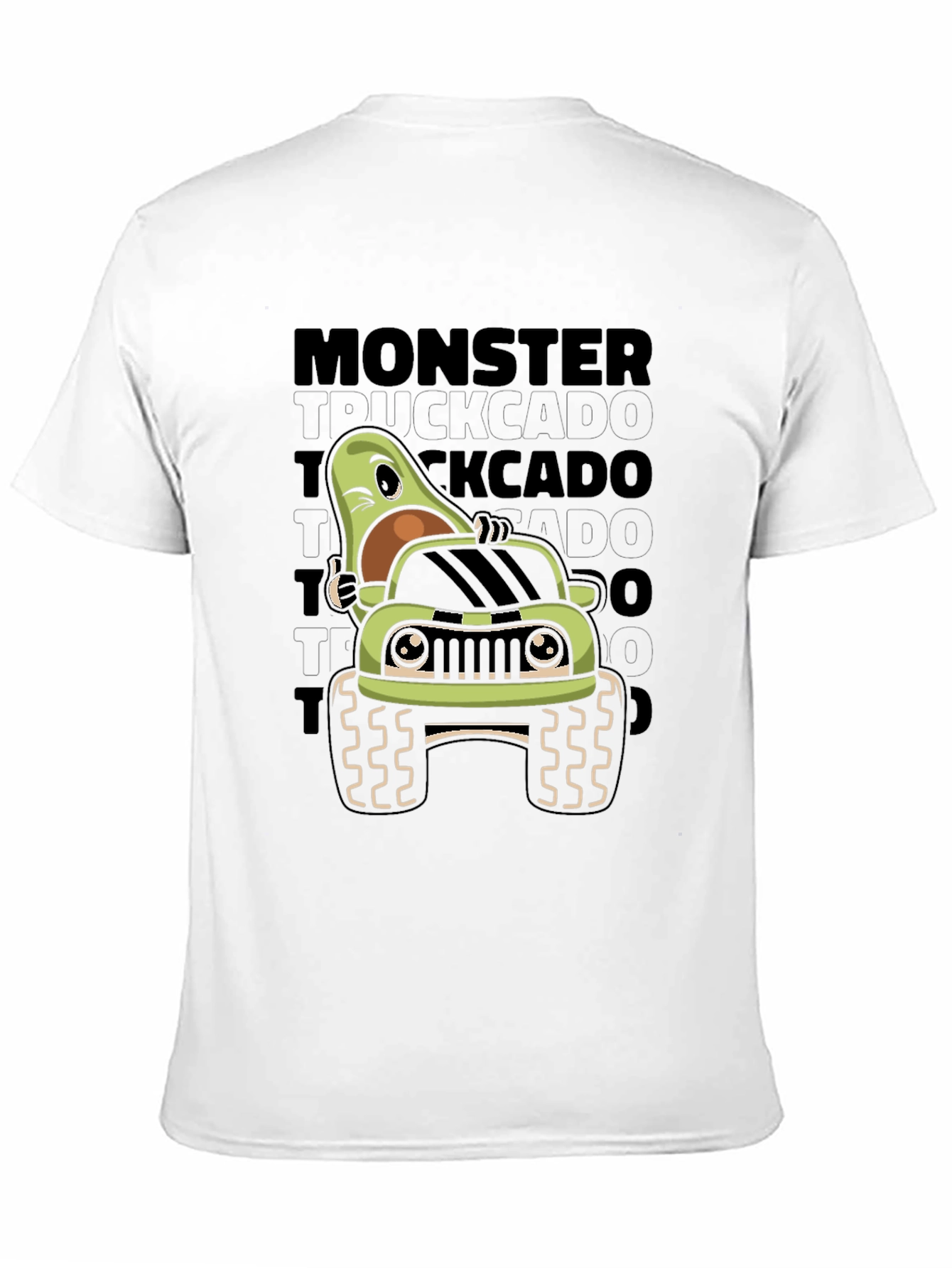 Monster Truck Avocado Graphic T-Shirt