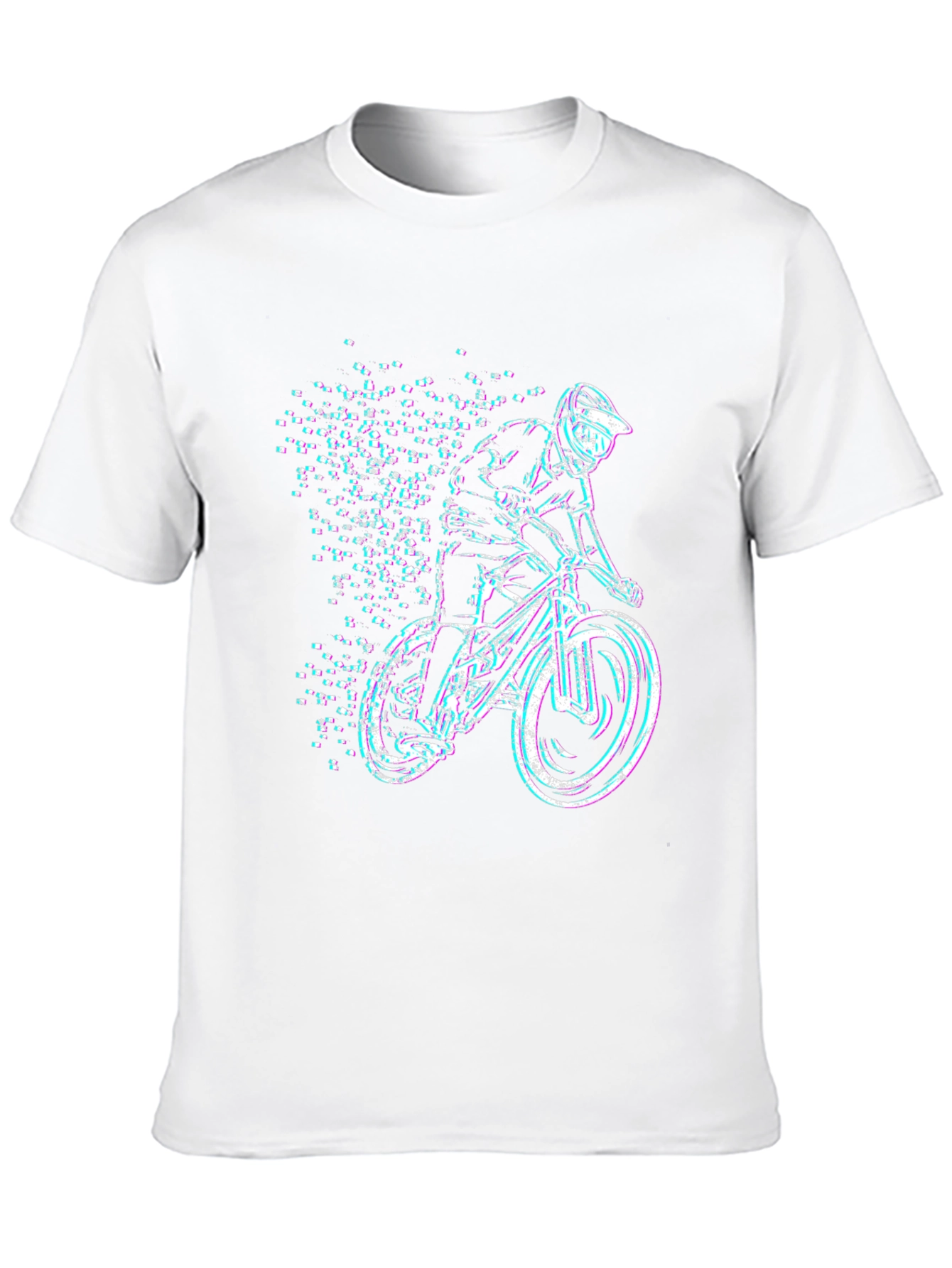 Cool Mountain Bike Rider Graphic T-Shirt