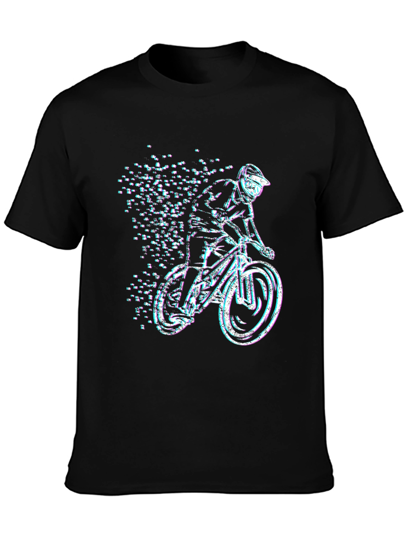 Cool Mountain Bike Rider Graphic T-Shirt