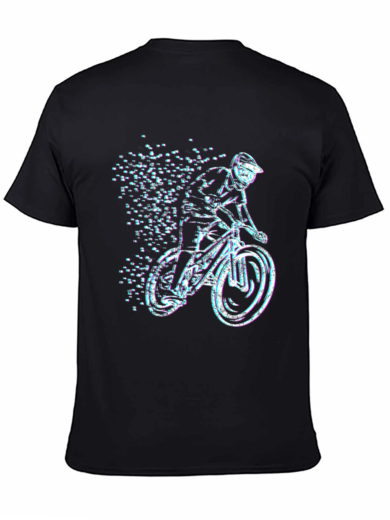 Cool Mountain Bike Rider Graphic T-Shirt