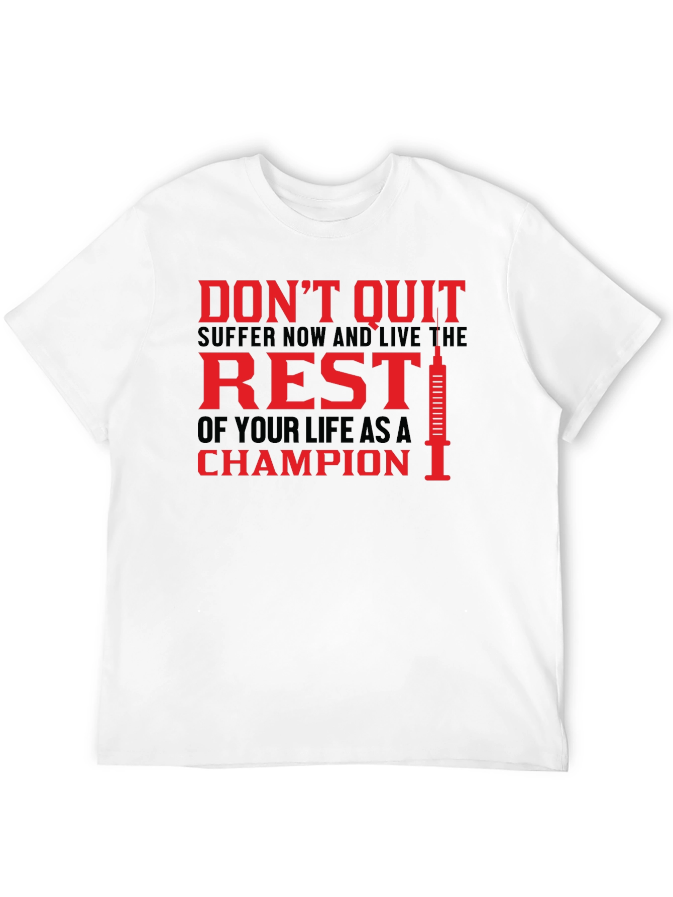 Champion Motivational Graphic T-Shirt