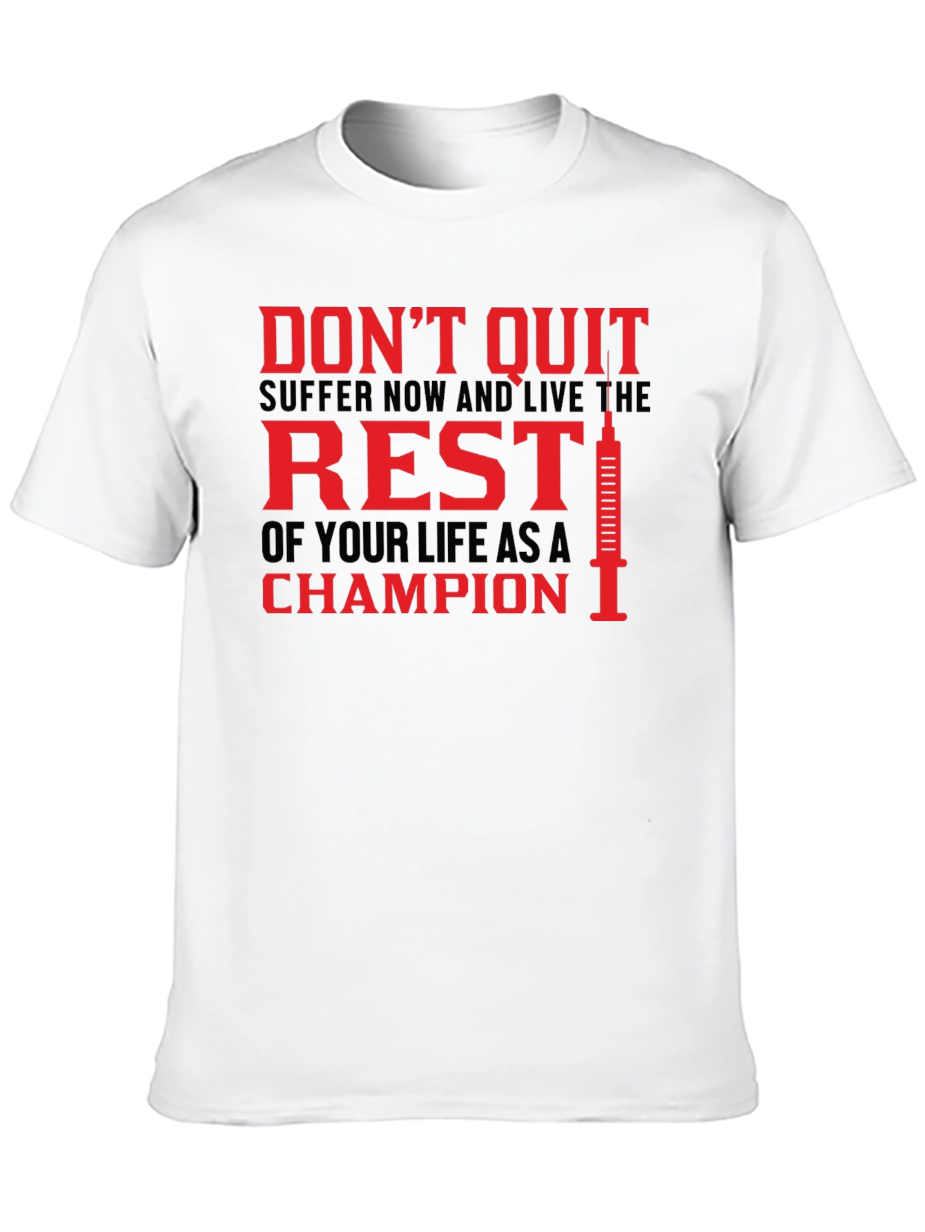 Champion Motivational Graphic T-Shirt