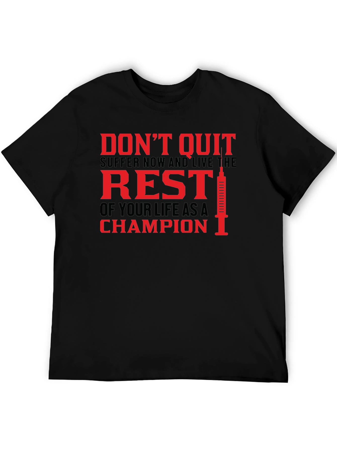 Champion Motivational Graphic T-Shirt
