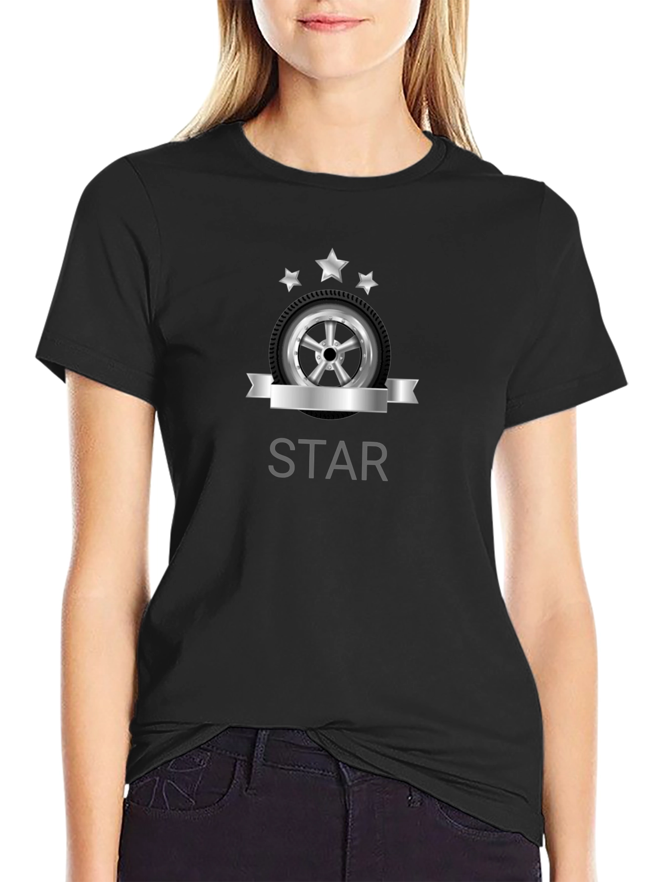 Star Wheel Graphic Tee - Premium Comfort