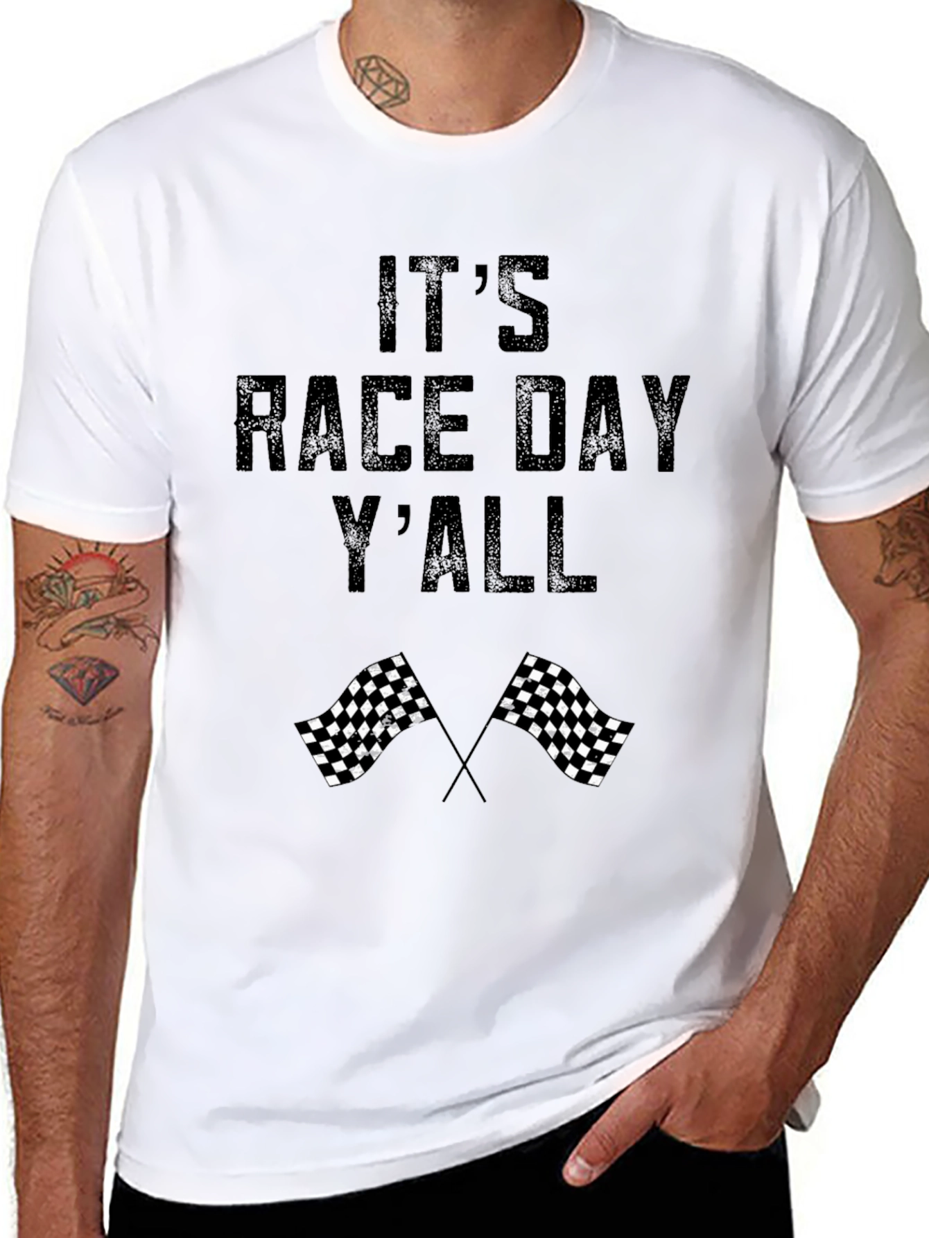 Its Race Day Yall Graphic T-Shirt