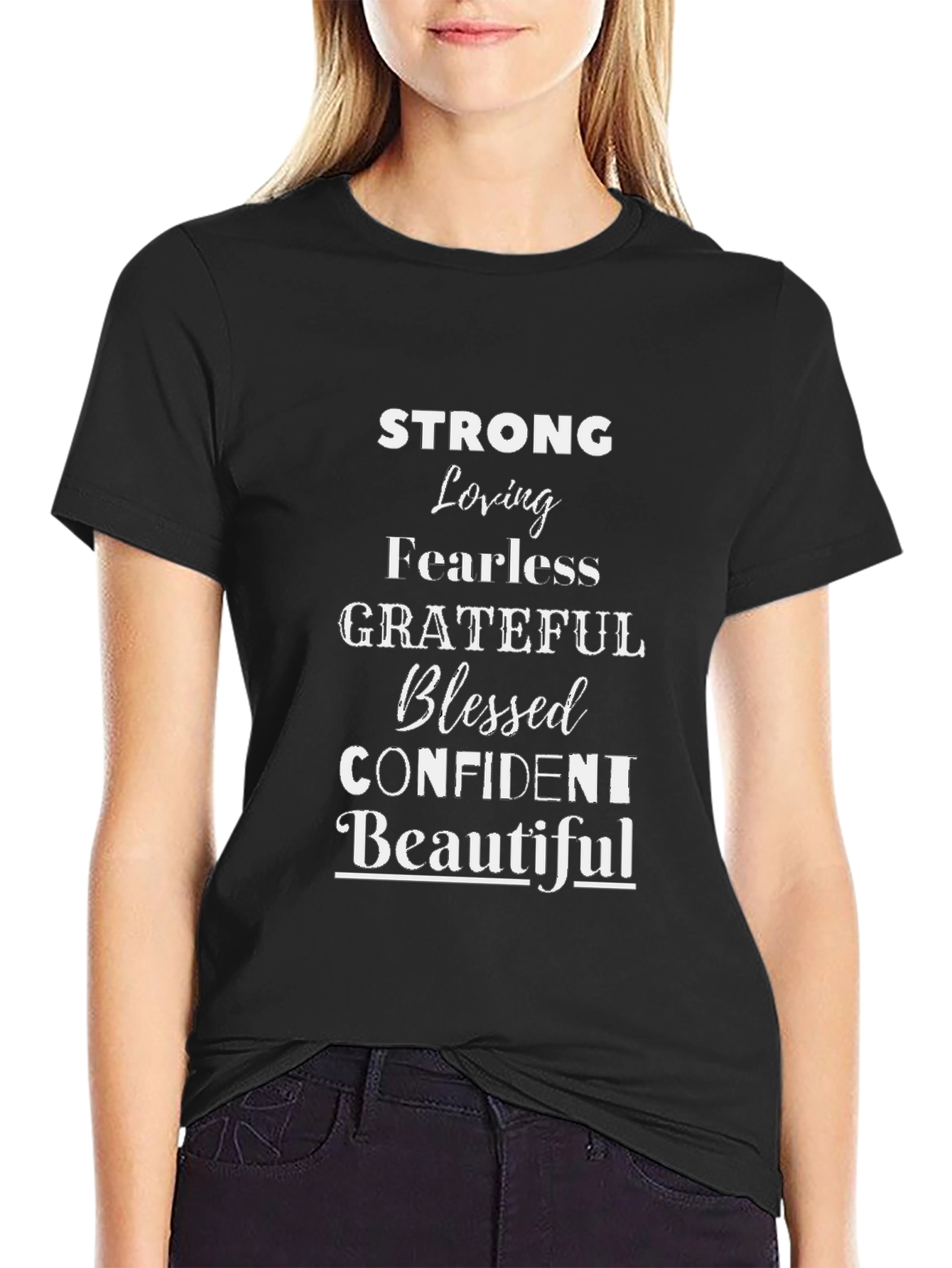 Strong Womens T-Shirt - Motivational Tee