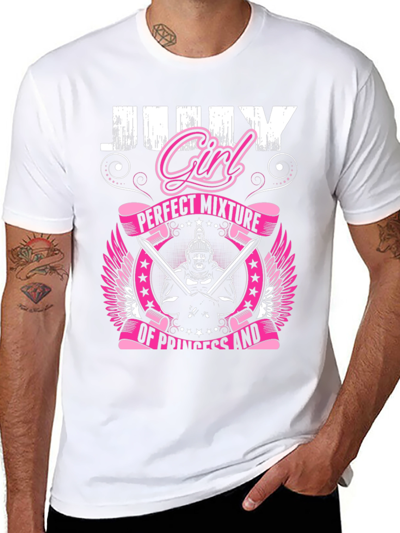 July Girl T-Shirt: Perfect Mixture Princess Warrior Tee