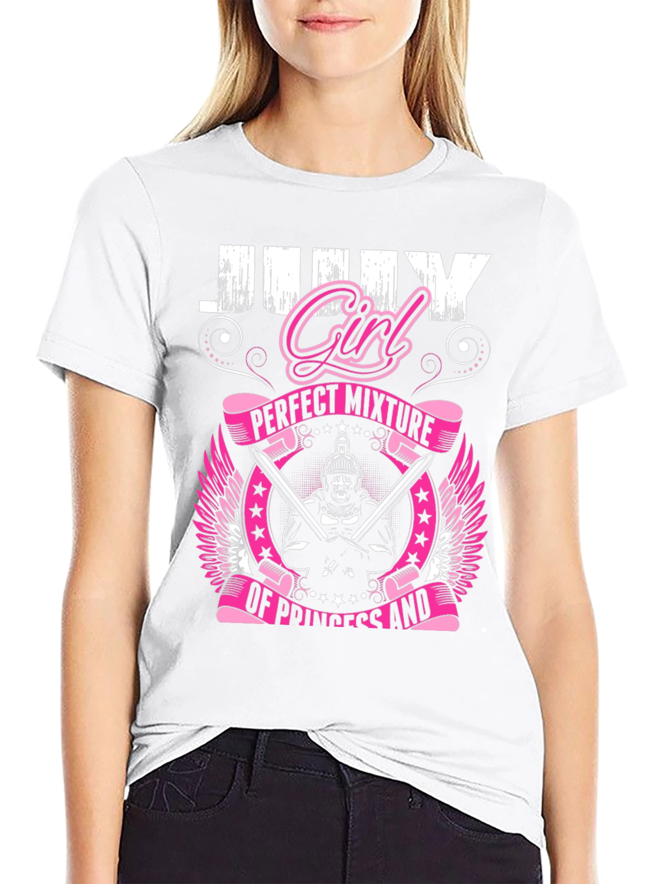 July Girl T-Shirt: Perfect Mixture Princess Warrior Tee