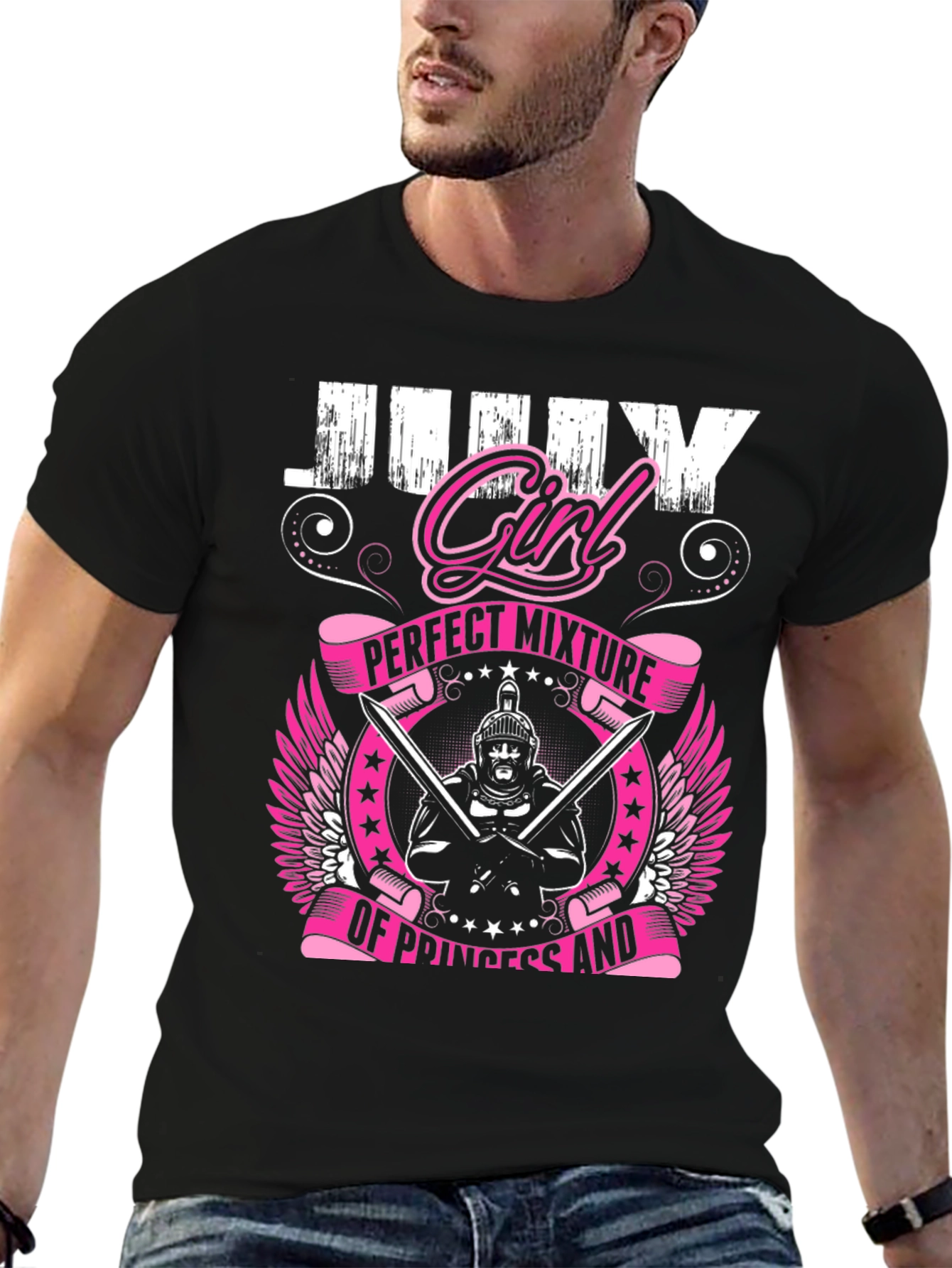 July Girl T-Shirt: Perfect Mixture Princess Warrior Tee